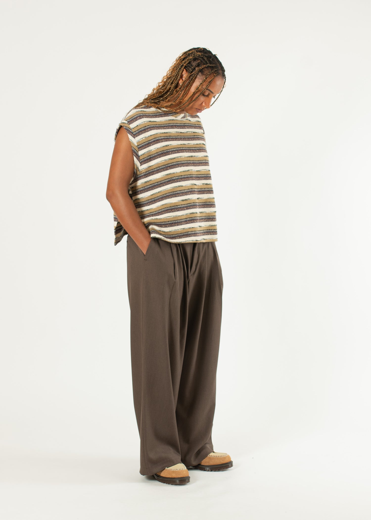 Pintuck Maxi Trousers