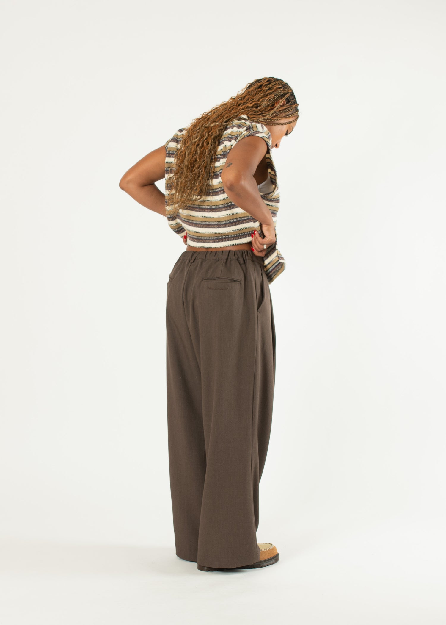Pintuck Maxi Trousers