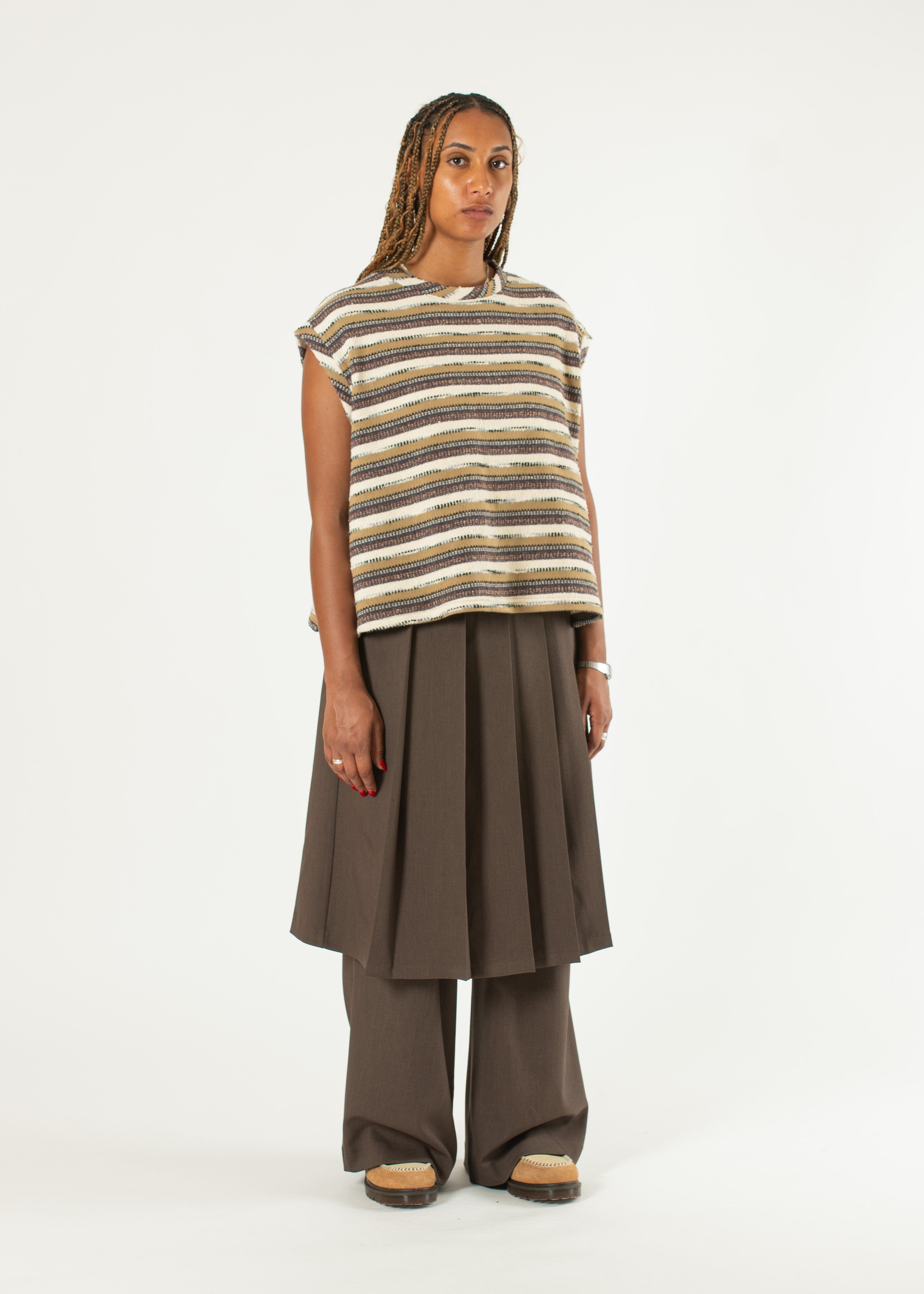 Pleated Wide Skirt – Estudio Niksen