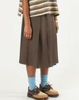 Pleated Wide Skirt