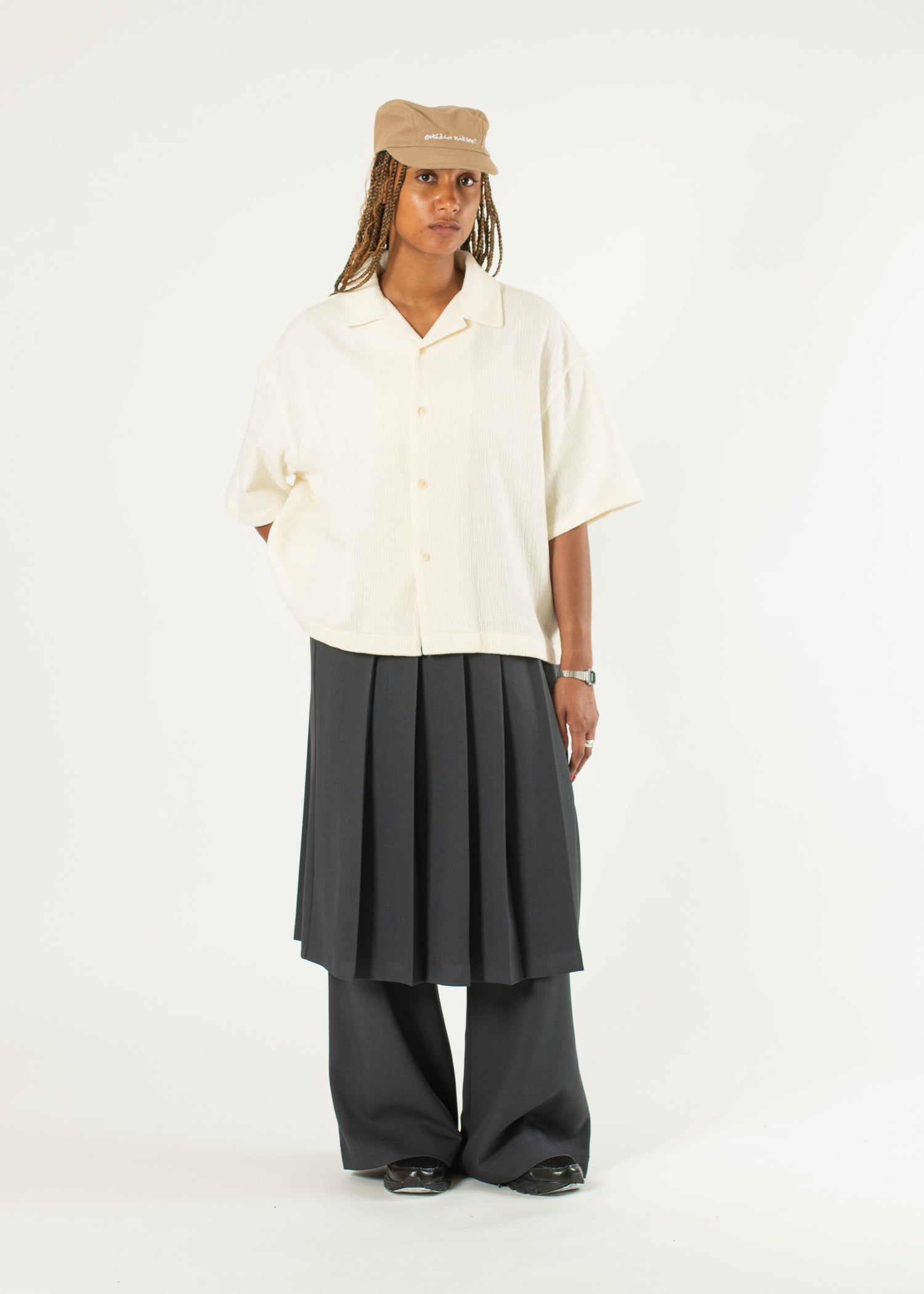 Pintuck Maxi Trousers