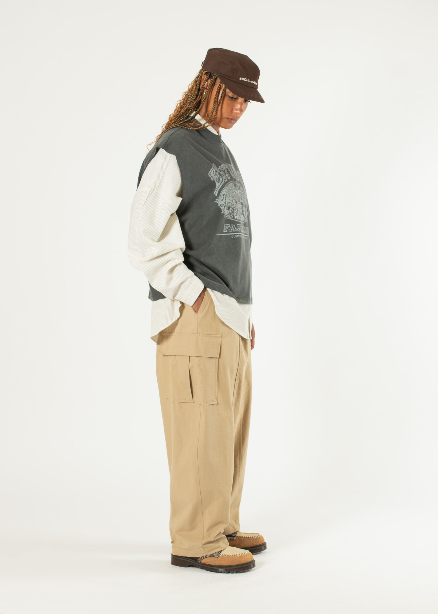 Ripstop Cargo Wide Pants