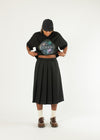 Pleated Wide Skirt