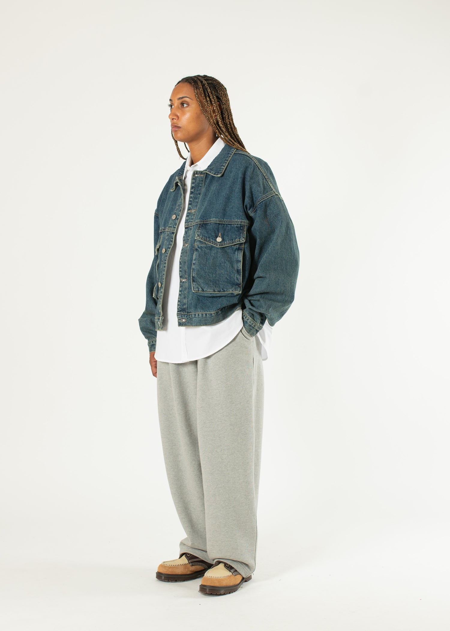 Pleated Wide Joggers