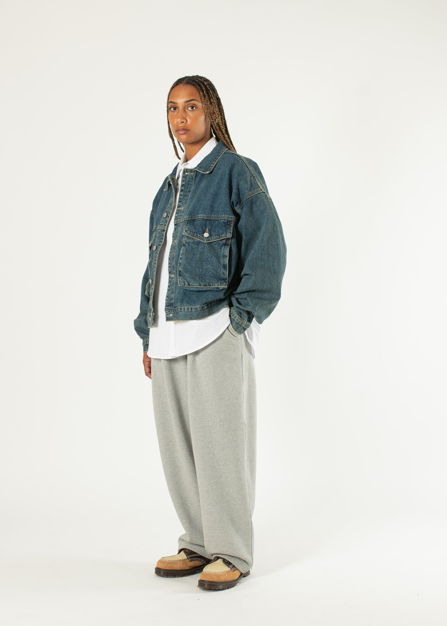 Pleated Wide Joggers