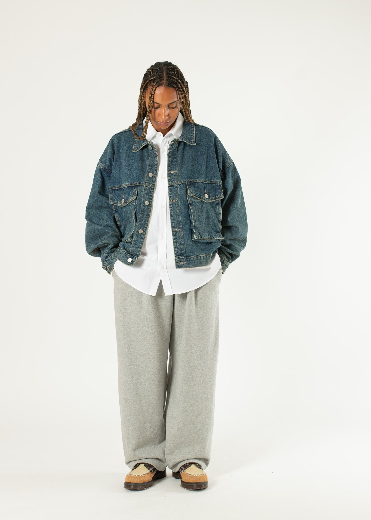 Pleated Wide Joggers