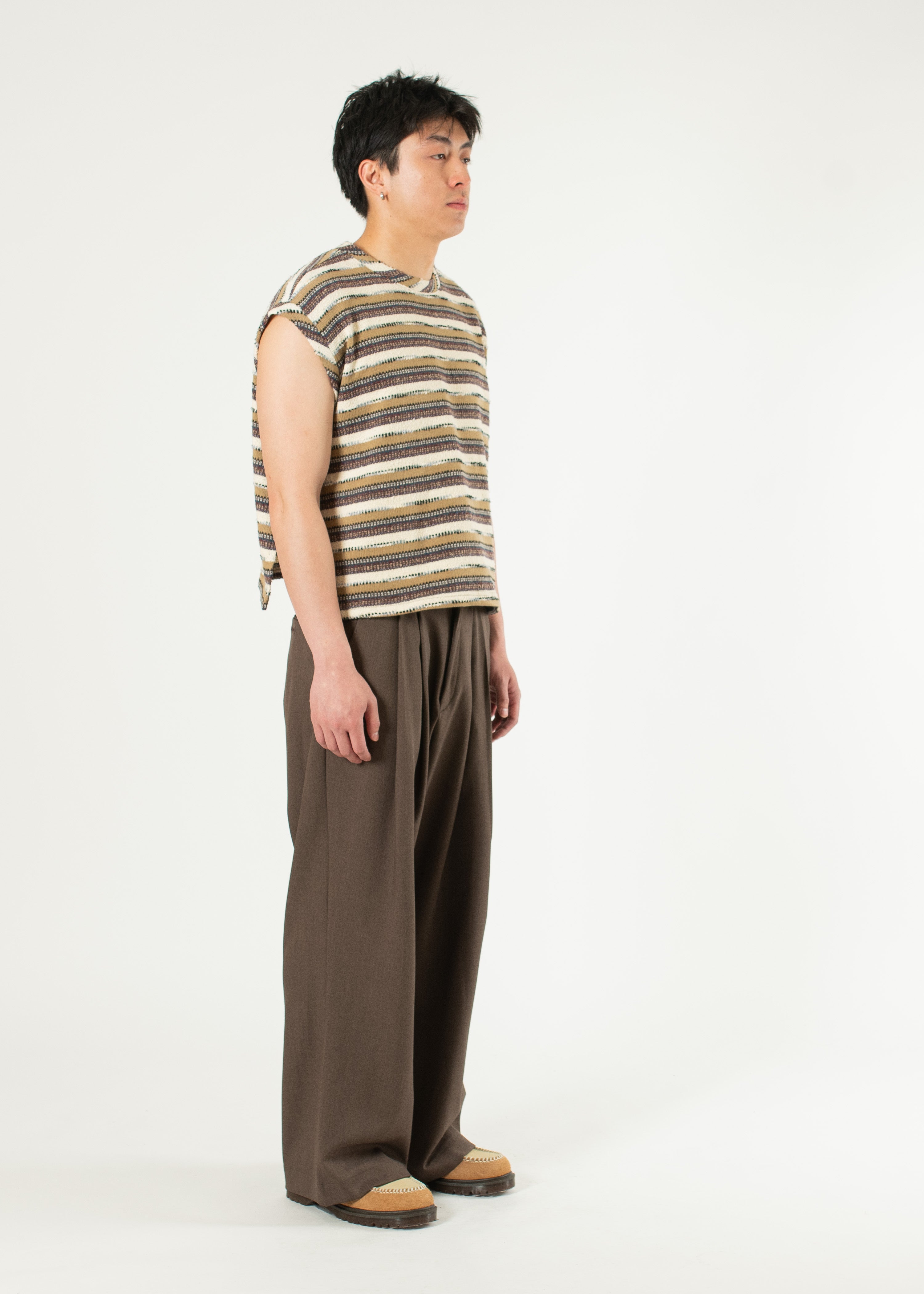 【THE MOZZ】Salt Pintuck Slacks Pintuck Maxi Trousers – Estudio Niksen