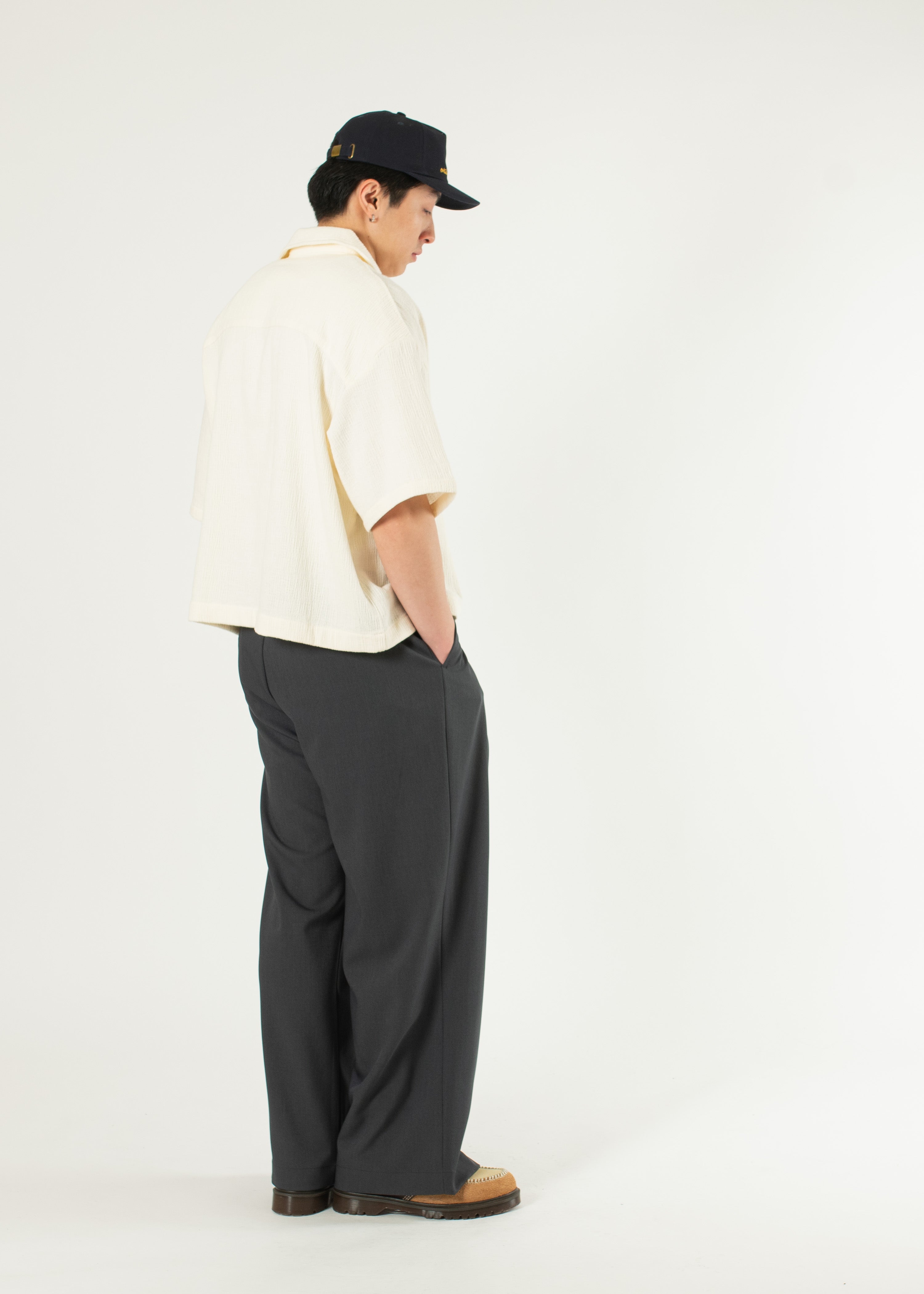 【THE MOZZ】Matte Banding Pintuck Pants Pintuck Maxi Trousers – Estudio Niksen