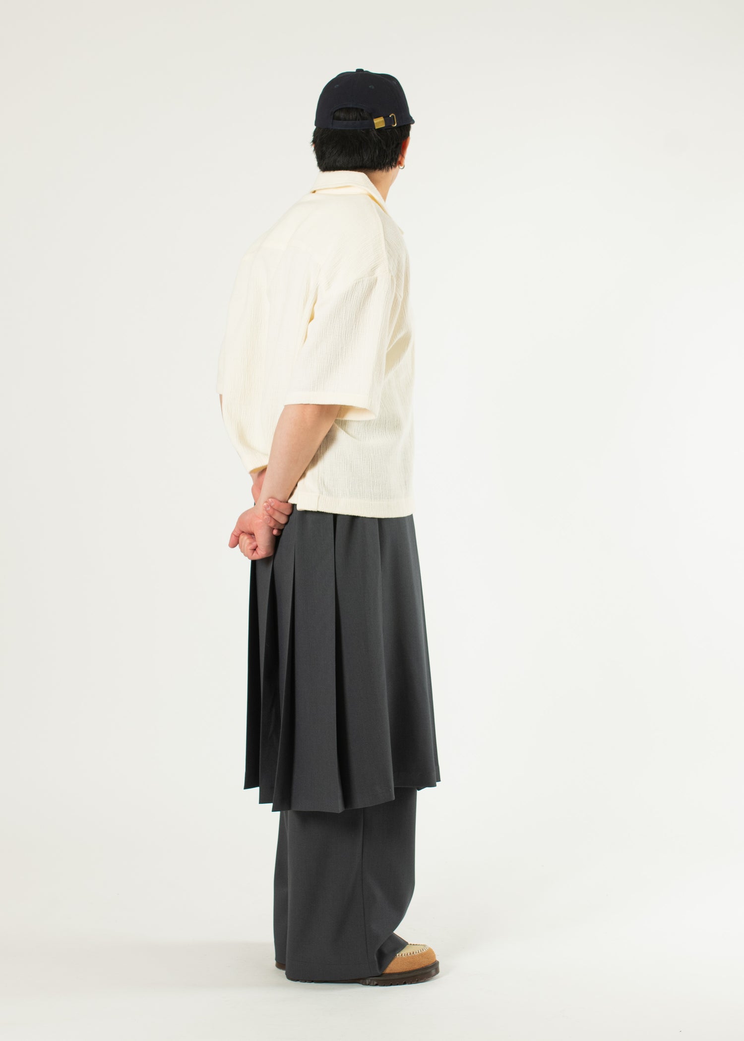 Pleated Wide Skirt