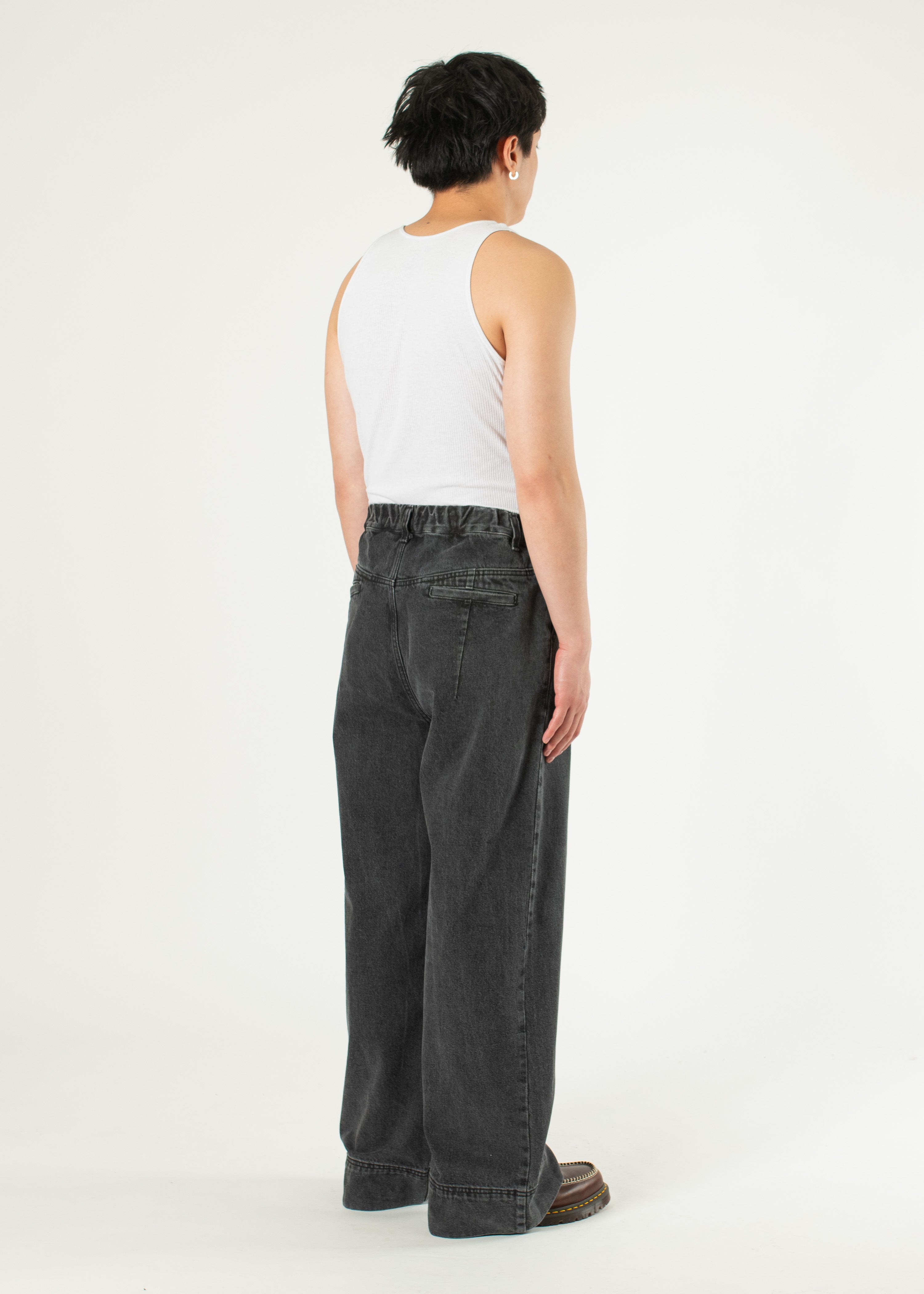 hyakki Painter Denim Pants Black Mサイズ BLACK DENIM PAINTER PANTS BLACK - Yohji Yamamoto POUR HOMME