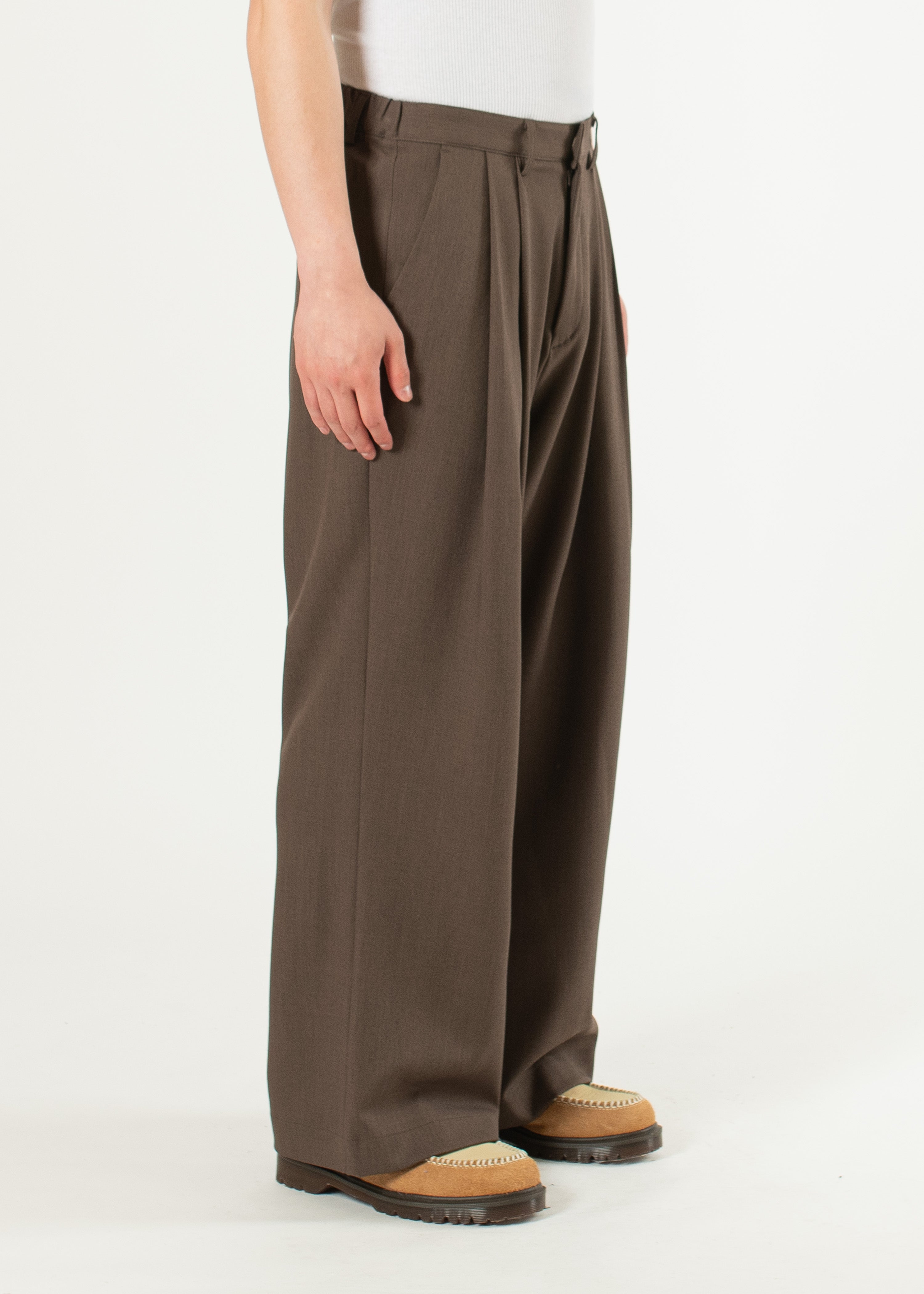 estudio niksen ダークデニム ワイドパンツ Pants – Estudio Niksen