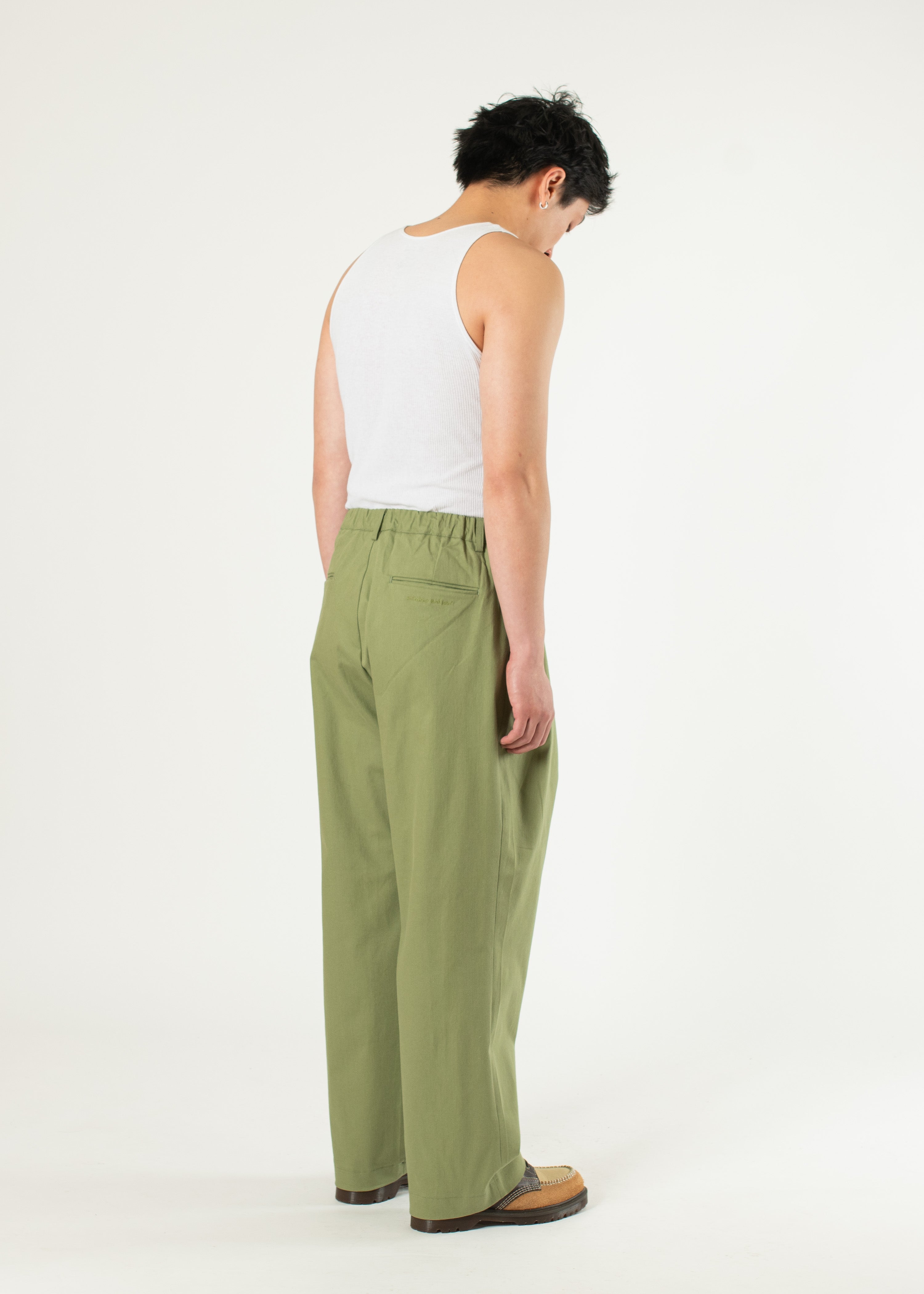 Pintuck Cotton Trousers – Estudio Niksen