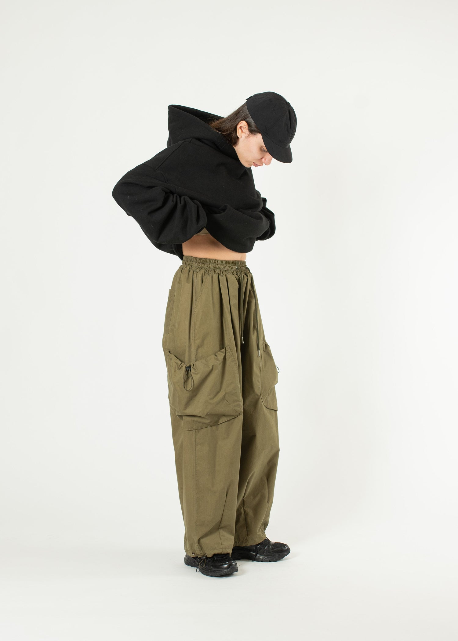 Bungee-strap Cargo Pants