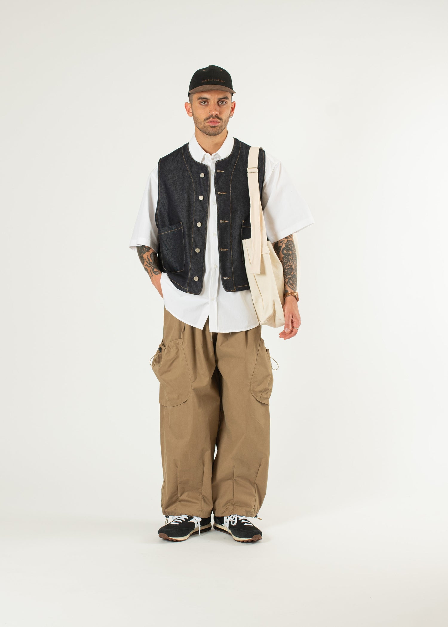 Chemise large à manches courtes