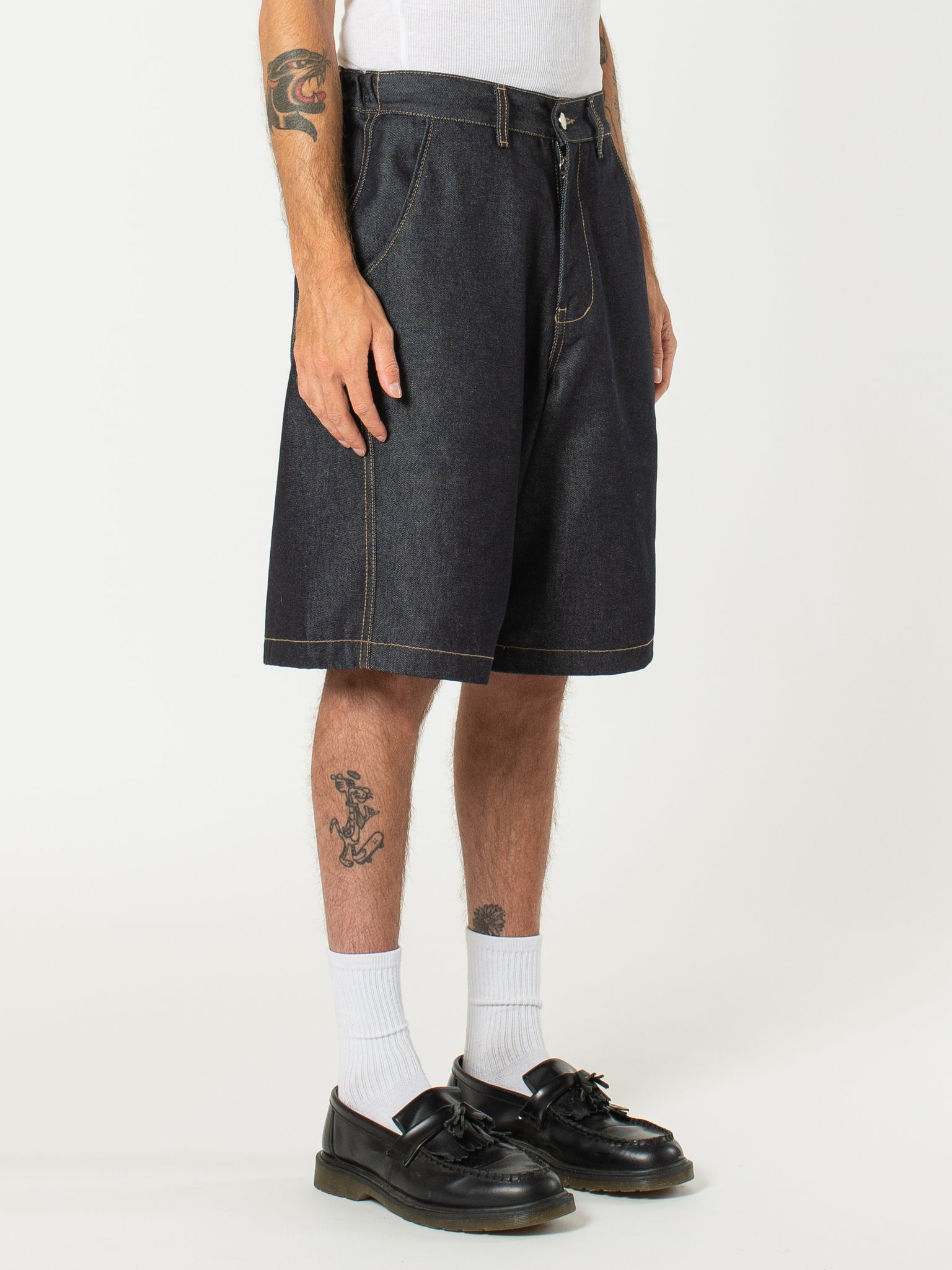 Raw Denim In-stitch Shorts