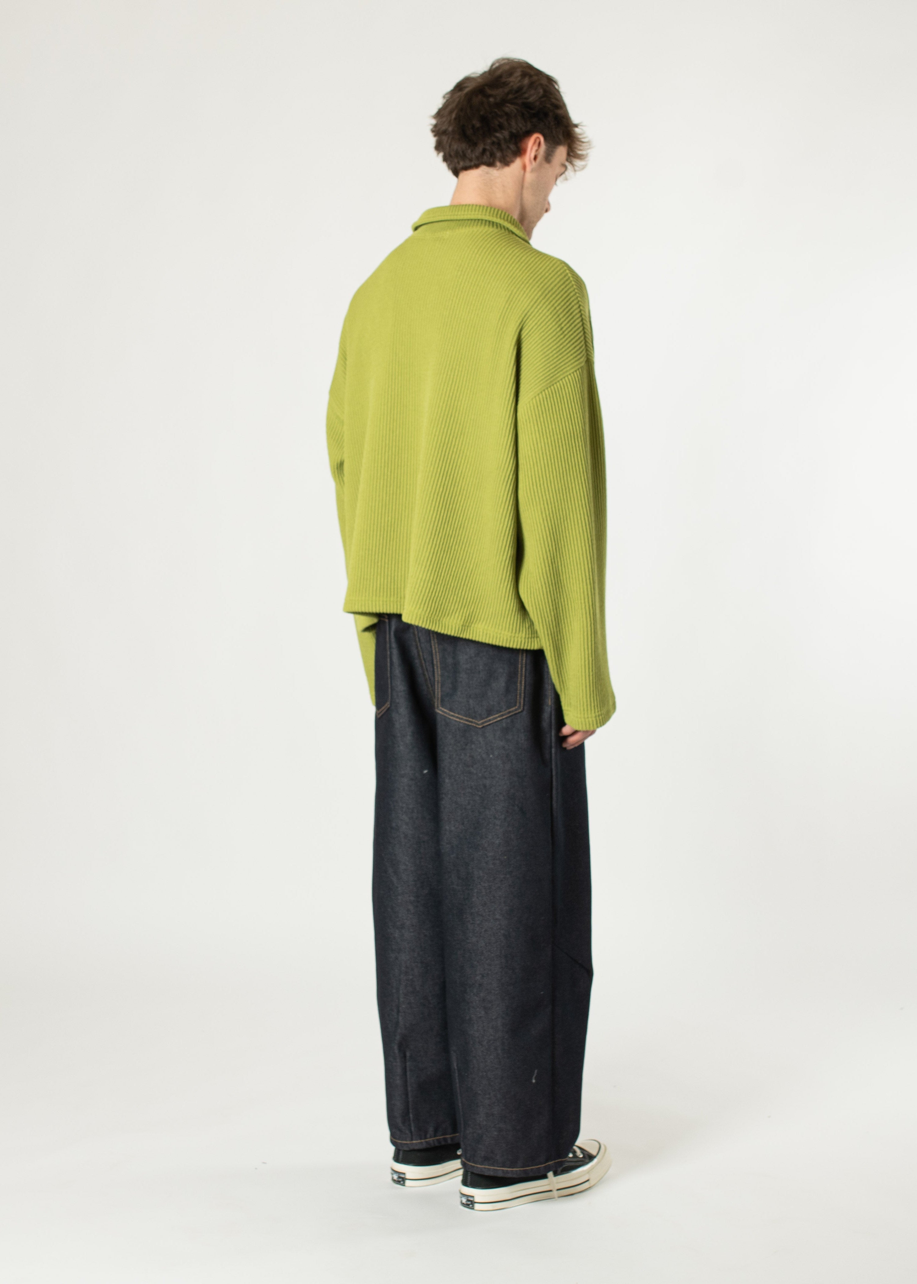 トップス OVERSIZED DS KNIT ZIP JACKET Double-zip Pocket Sweater – Estudio Niksen