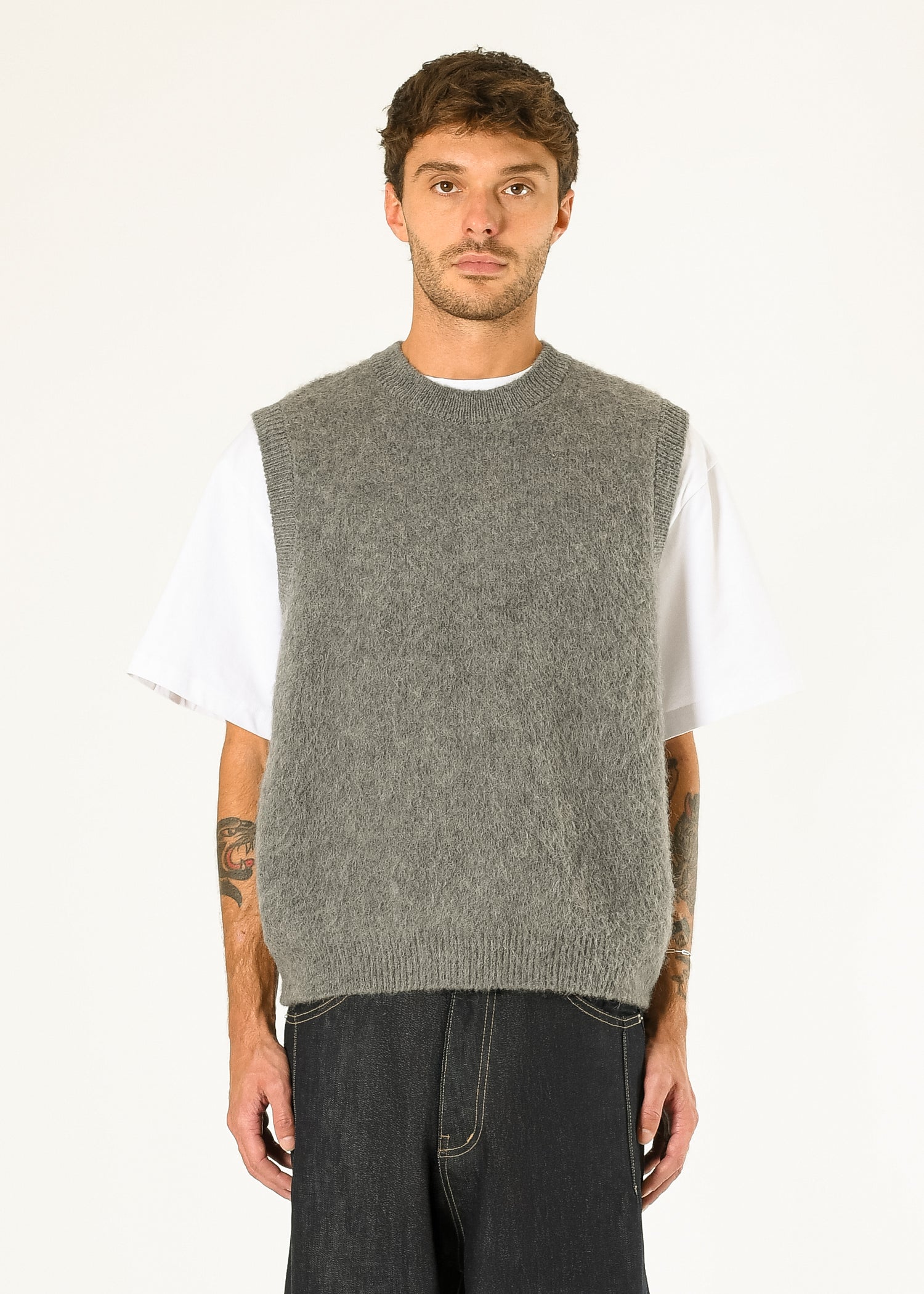L’Appartement COTTON WOOL KNIT VEST Alpaca Knit Vest – Estudio Niksen