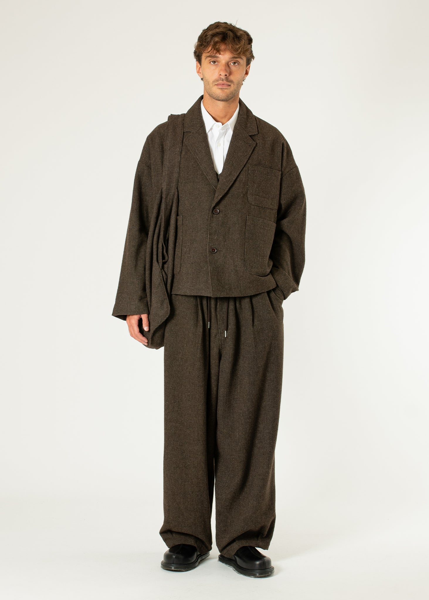 Cropped Suit Jacket