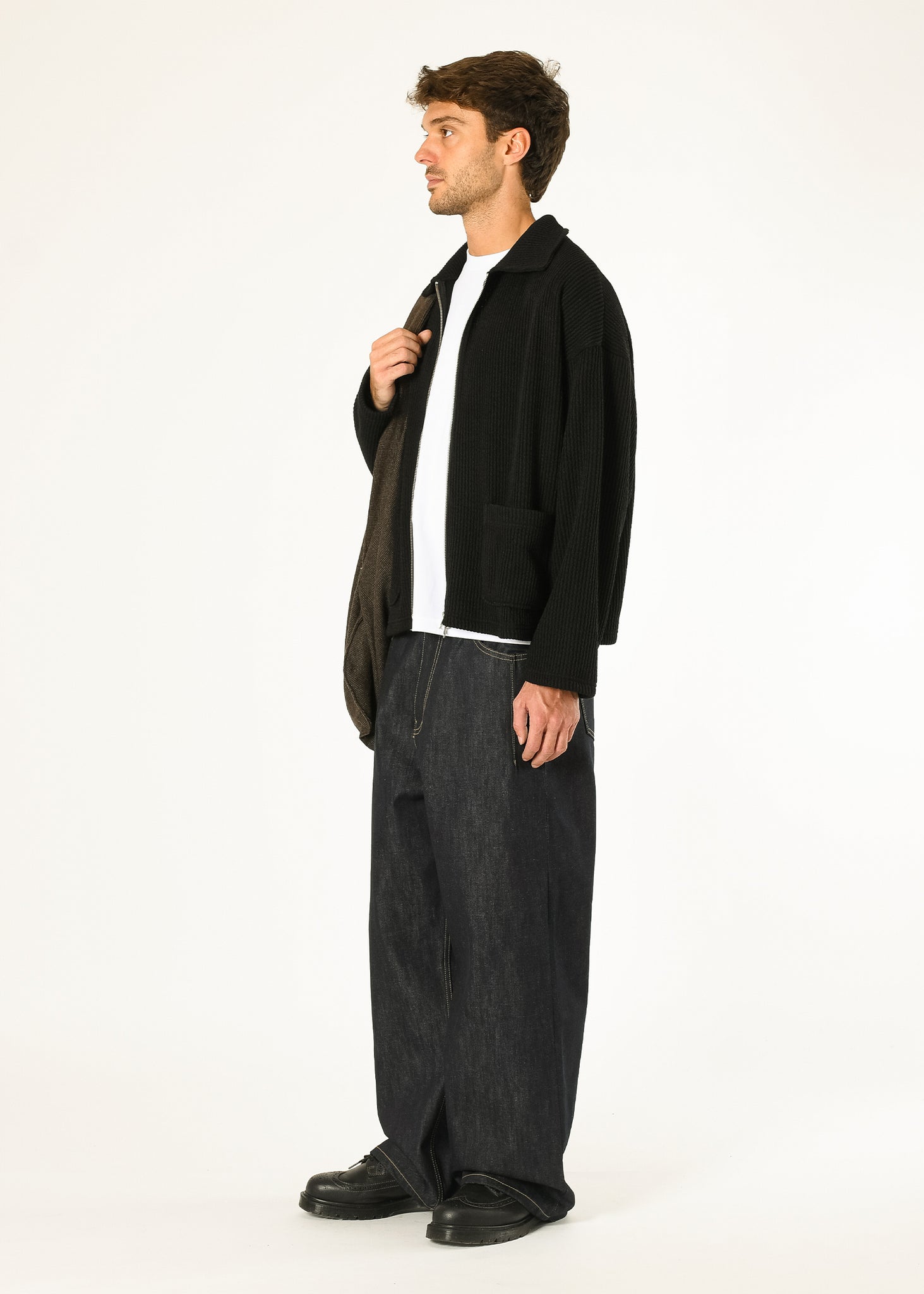 Double-zip Pocket Sweater