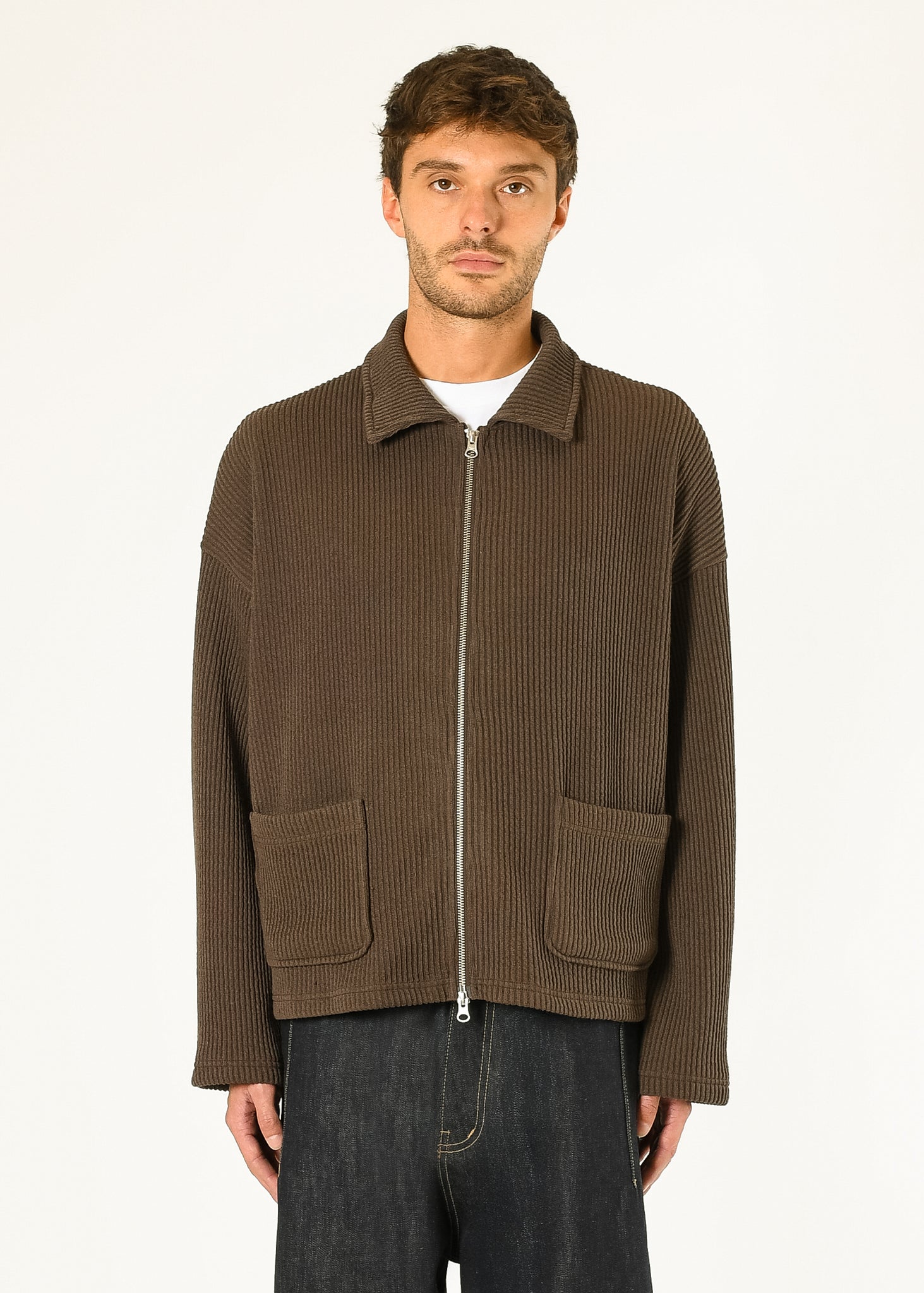 Double-zip Pocket Sweater