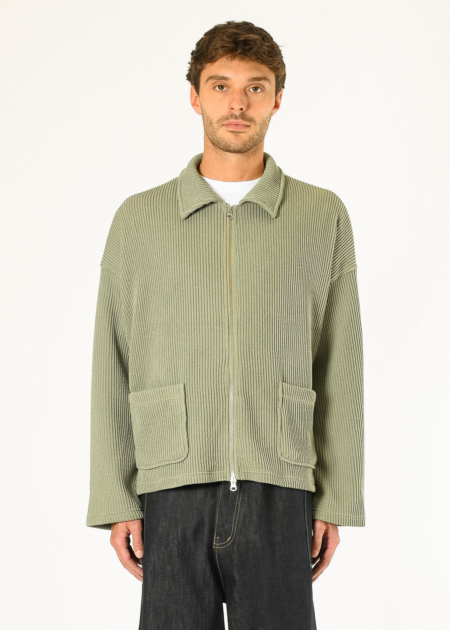Double-zip Pocket Sweater