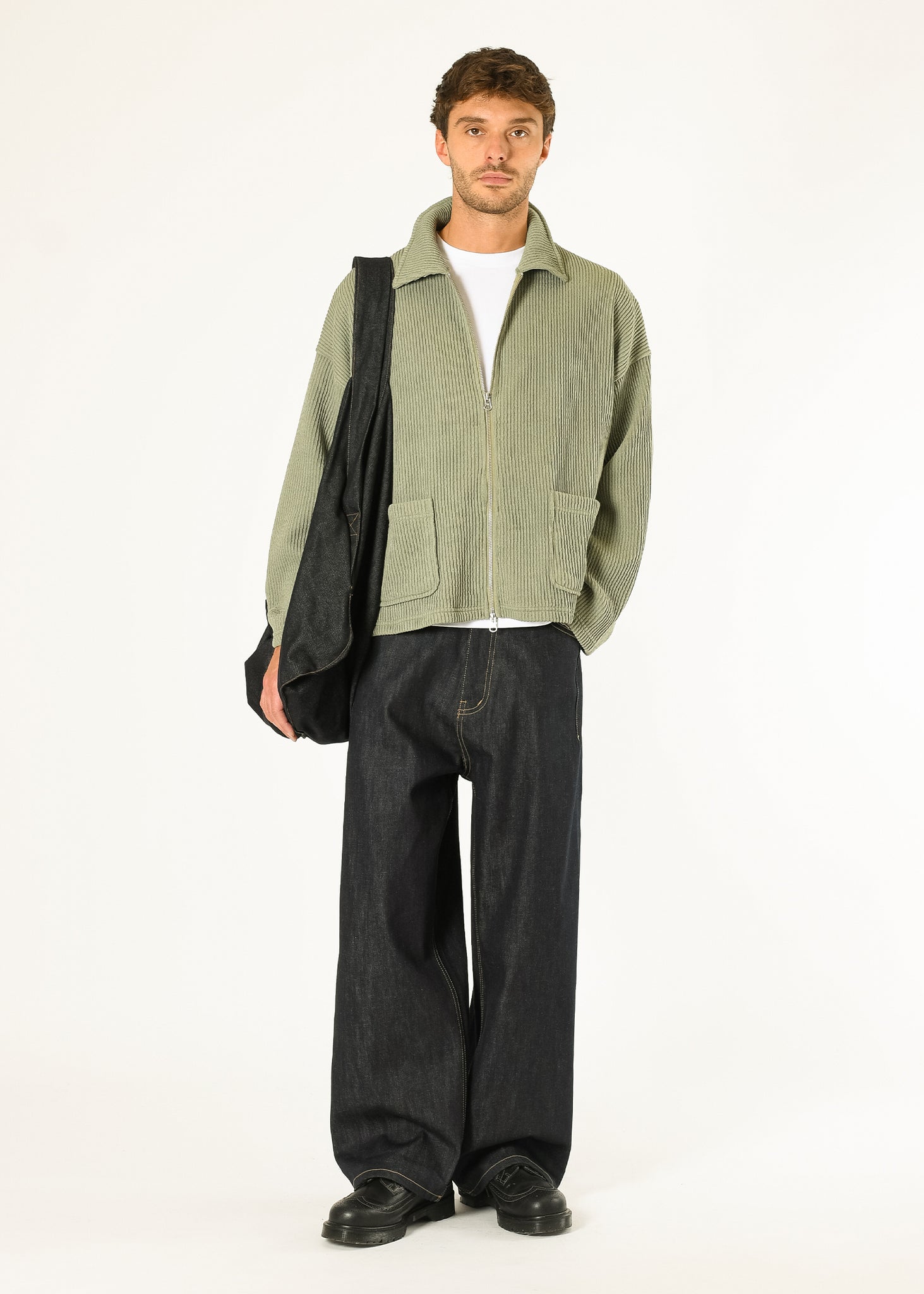 Double-zip Pocket Sweater