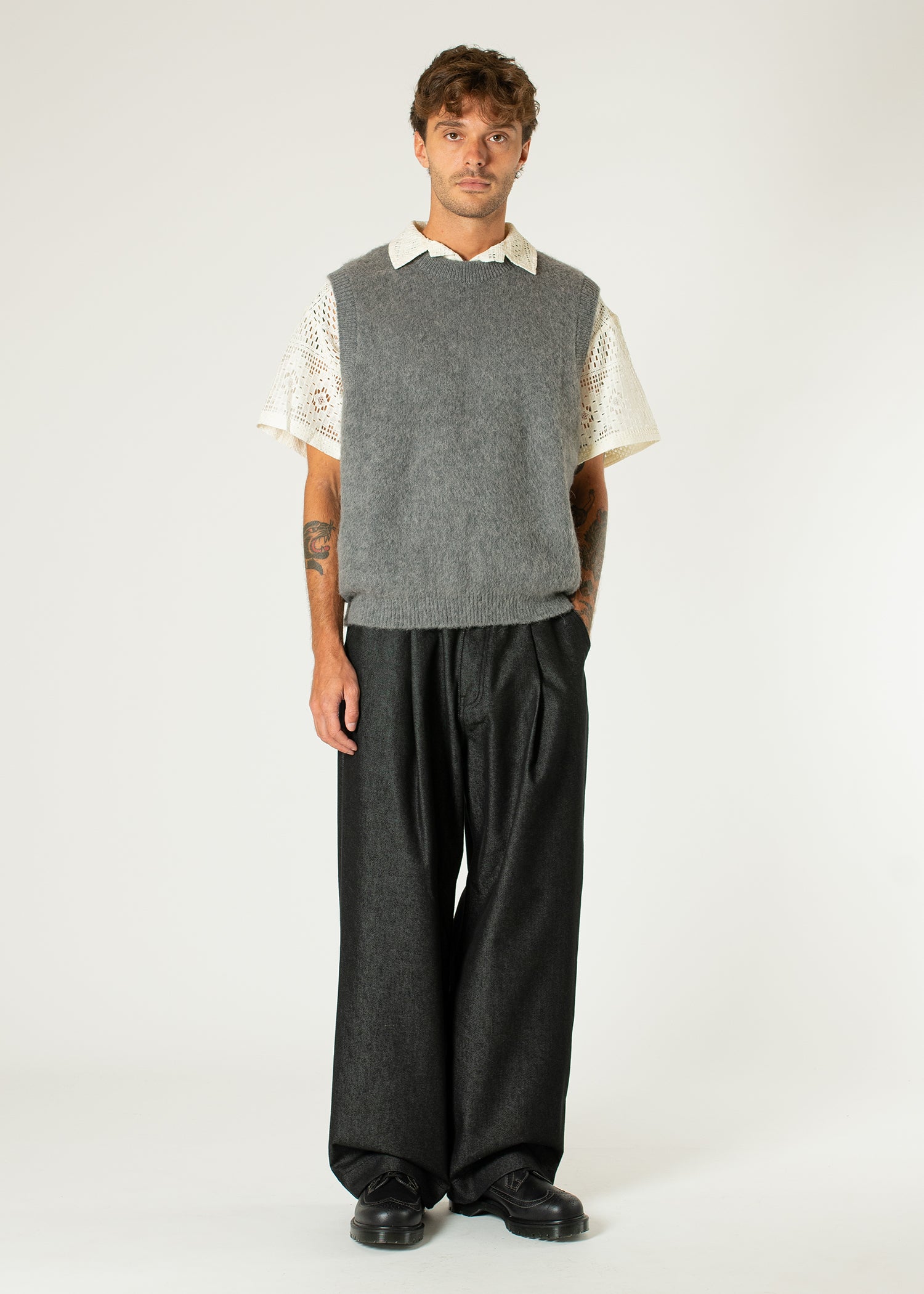 Pintuck Wide Jeans – Estudio Niksen