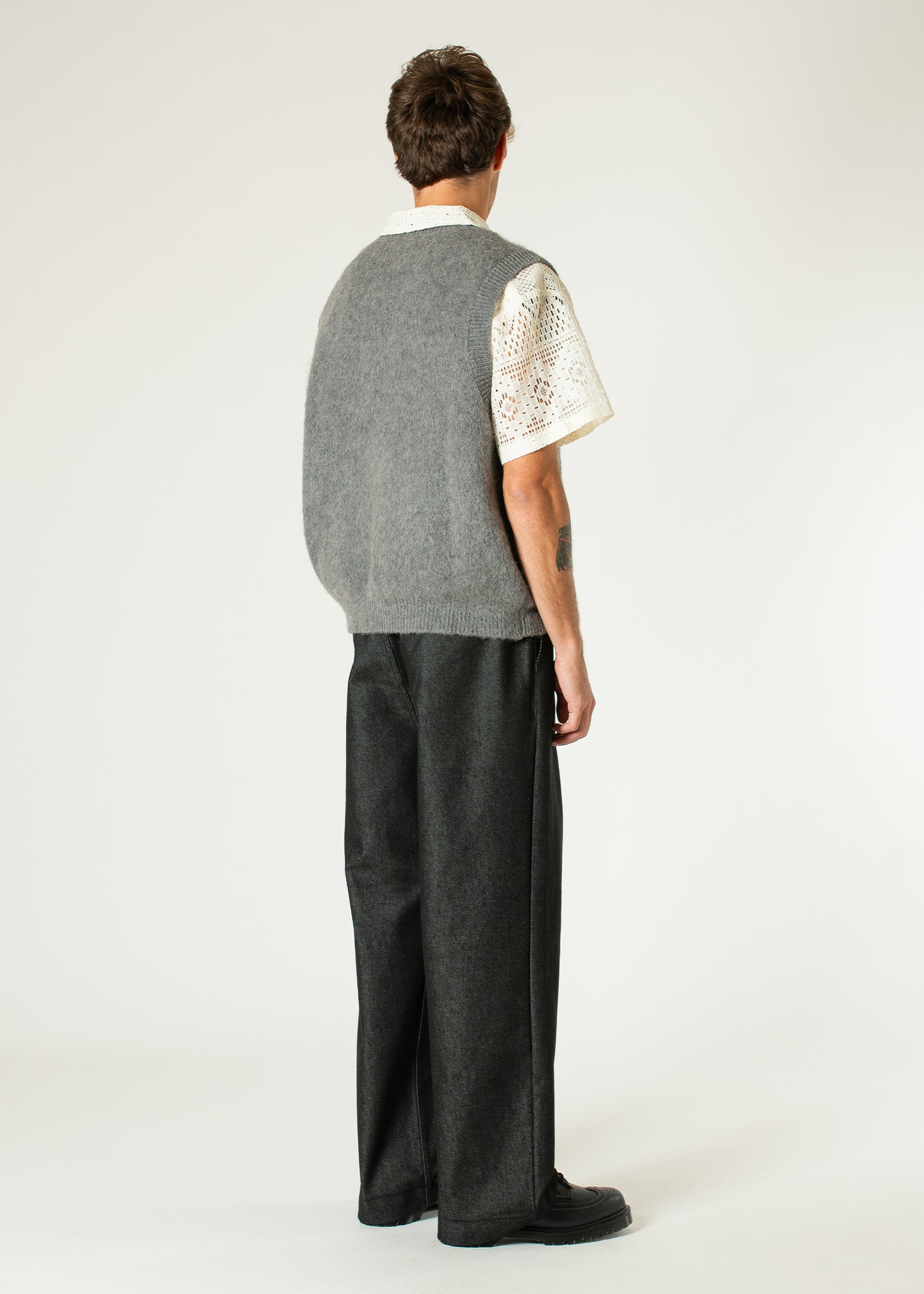 Gilet en tricot d'alpaga