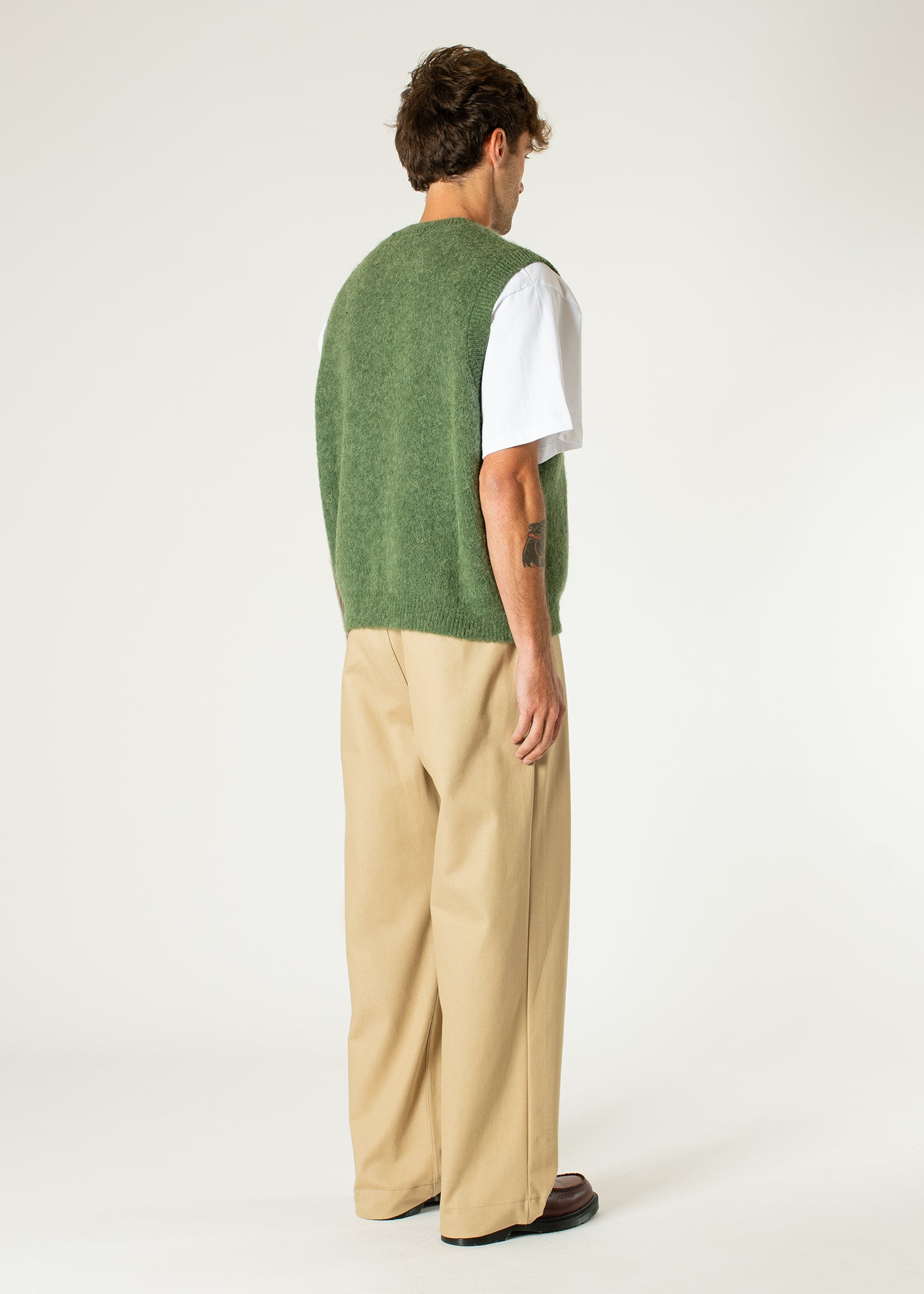 Gilet en tricot d'alpaga