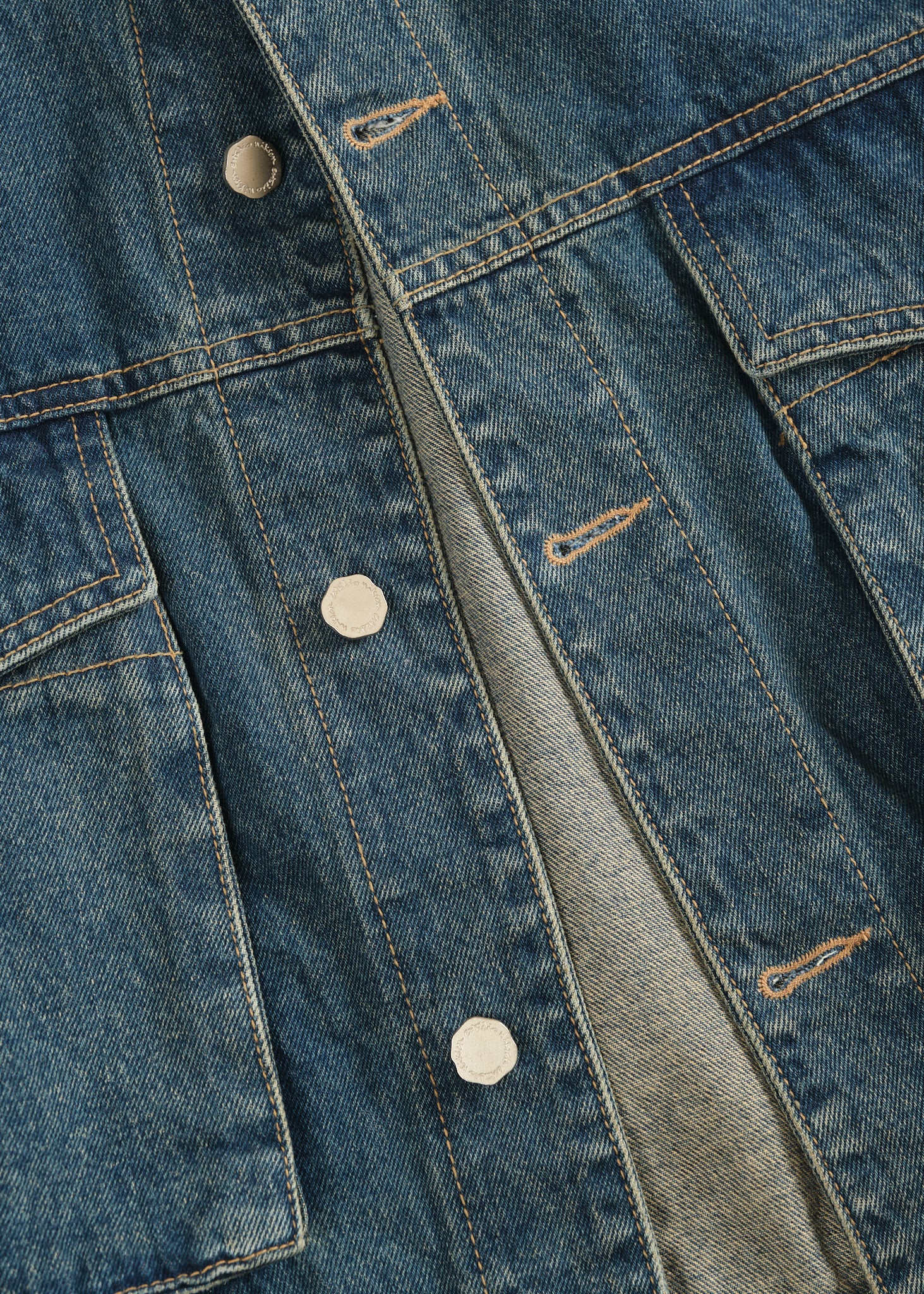 【Sobaq】LN Trucker Denim JK FOUND | Azar Studded Denim Trucker Jacket | Outerwear