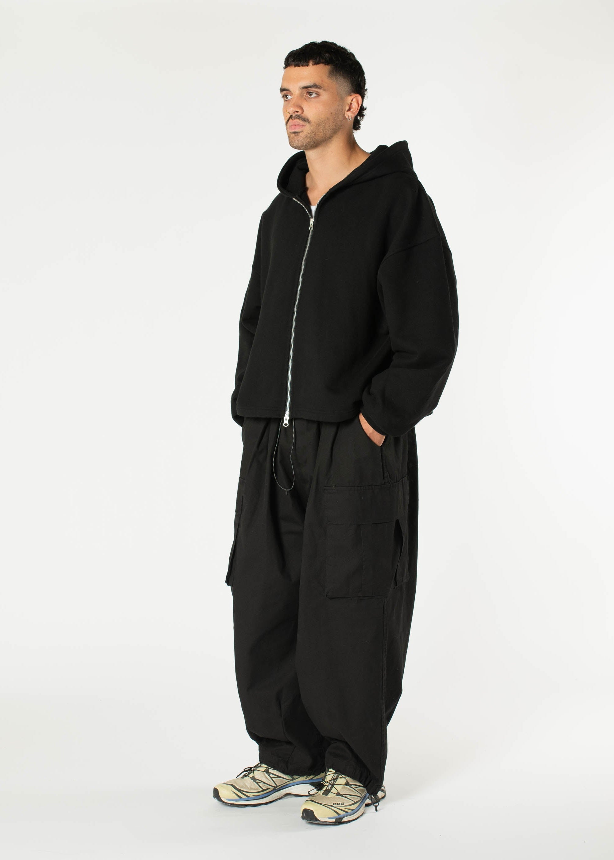 Boxy Zip-up Hoodie – Estudio Niksen