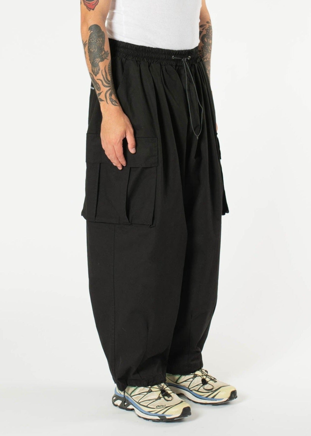 Cargo String Balloon Pants