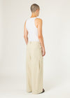 Back-pleat Cotton Trousers