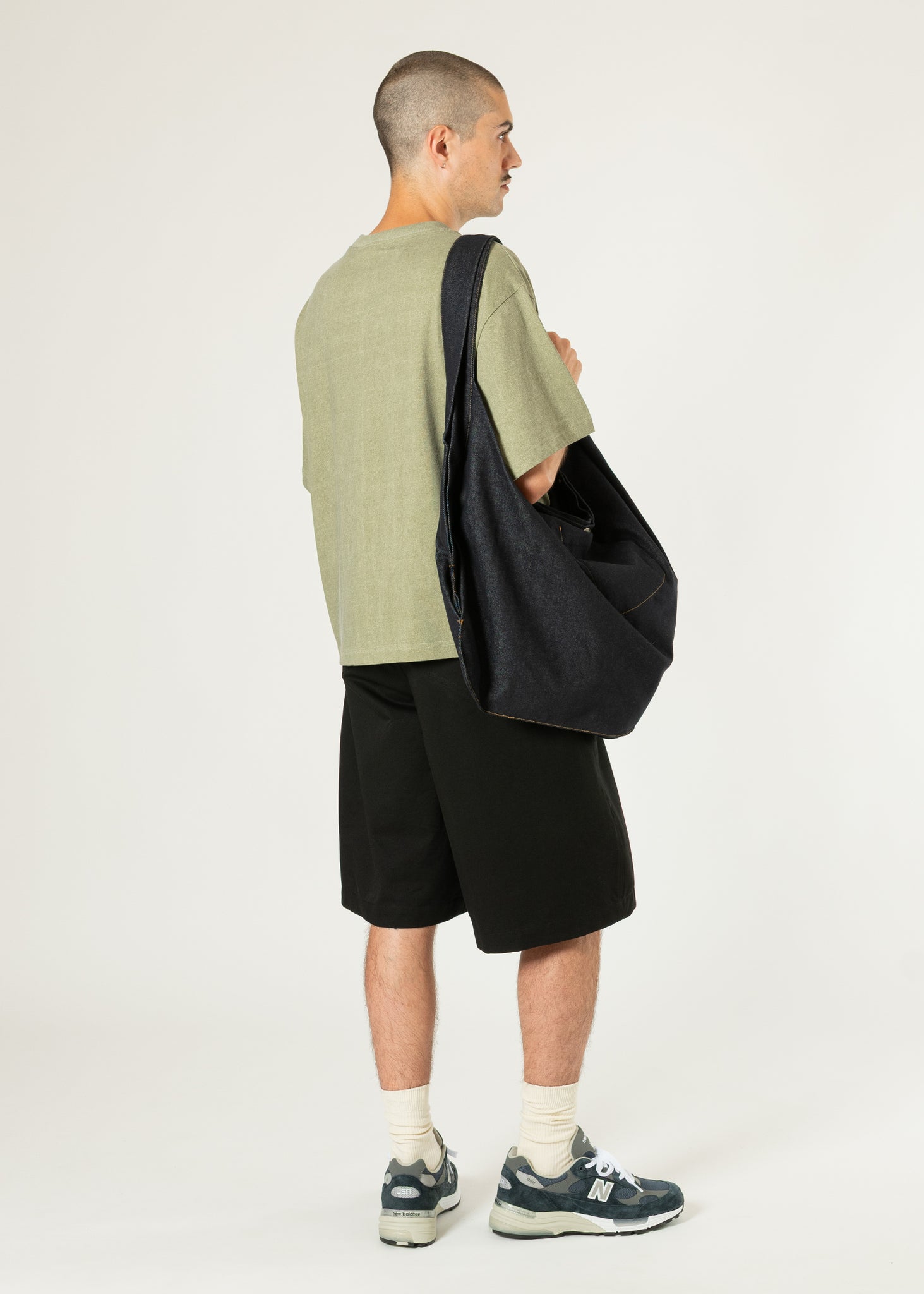 Shorts large à plis