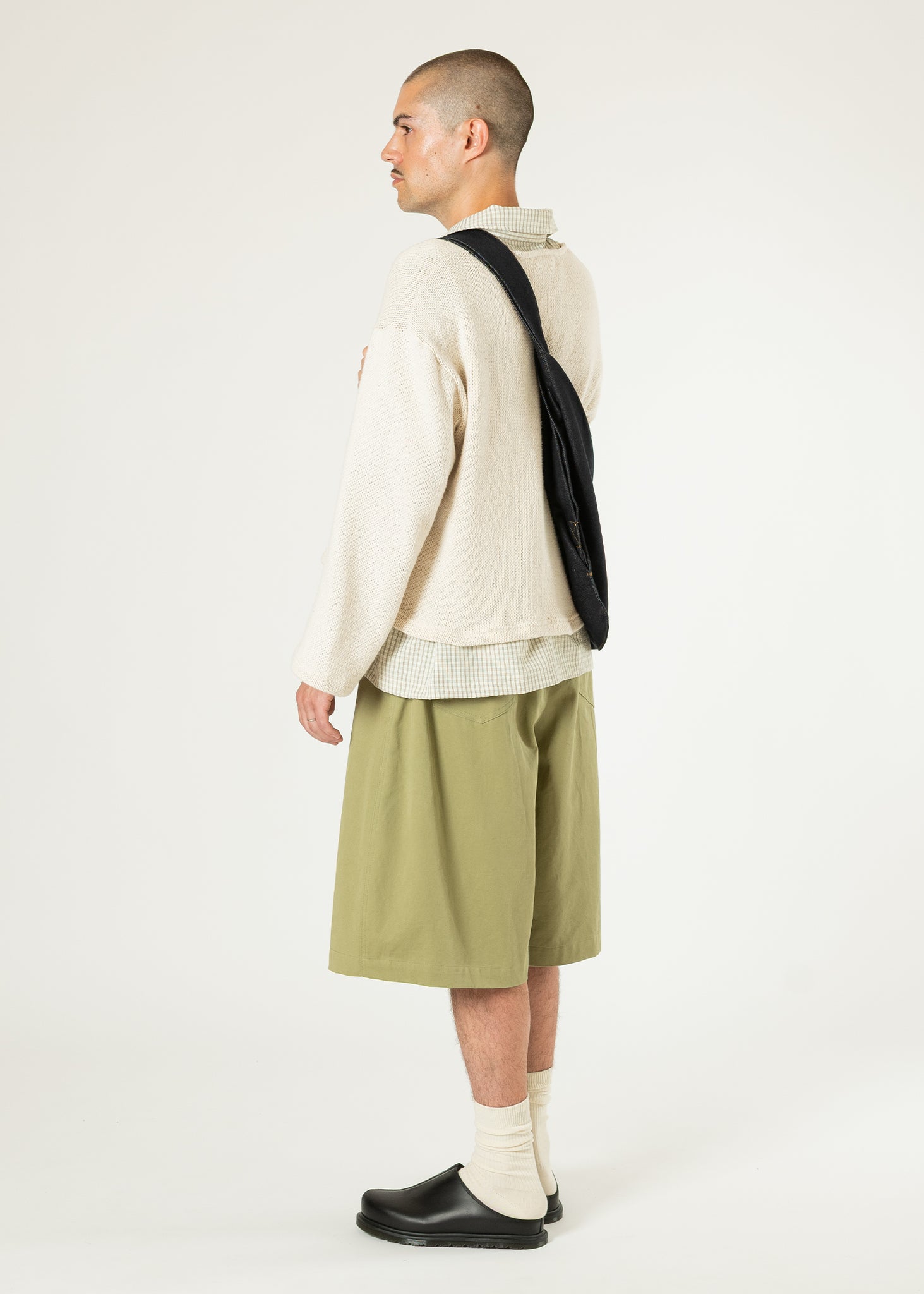 Shorts large à plis