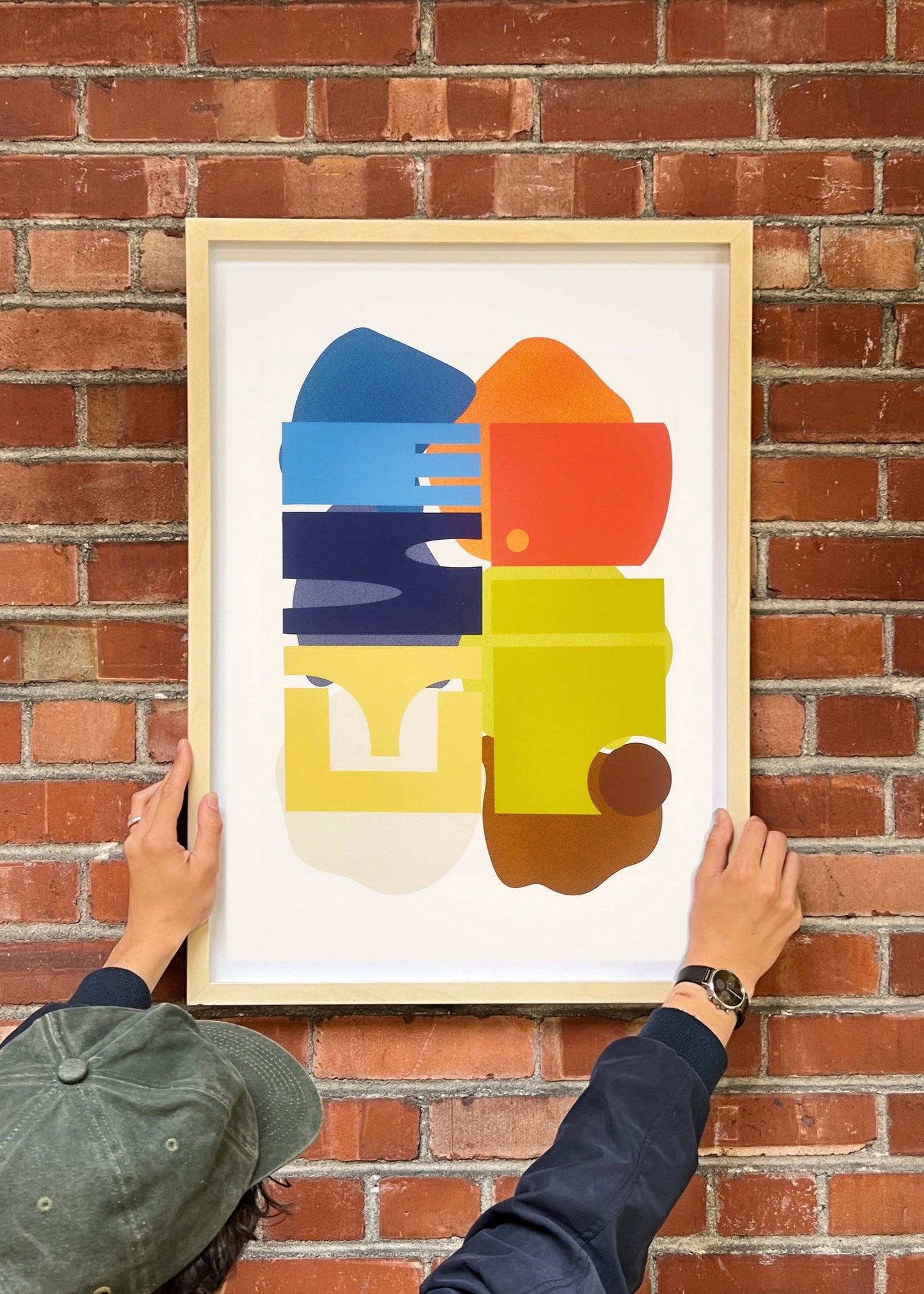 'Estudio' Color Block Print