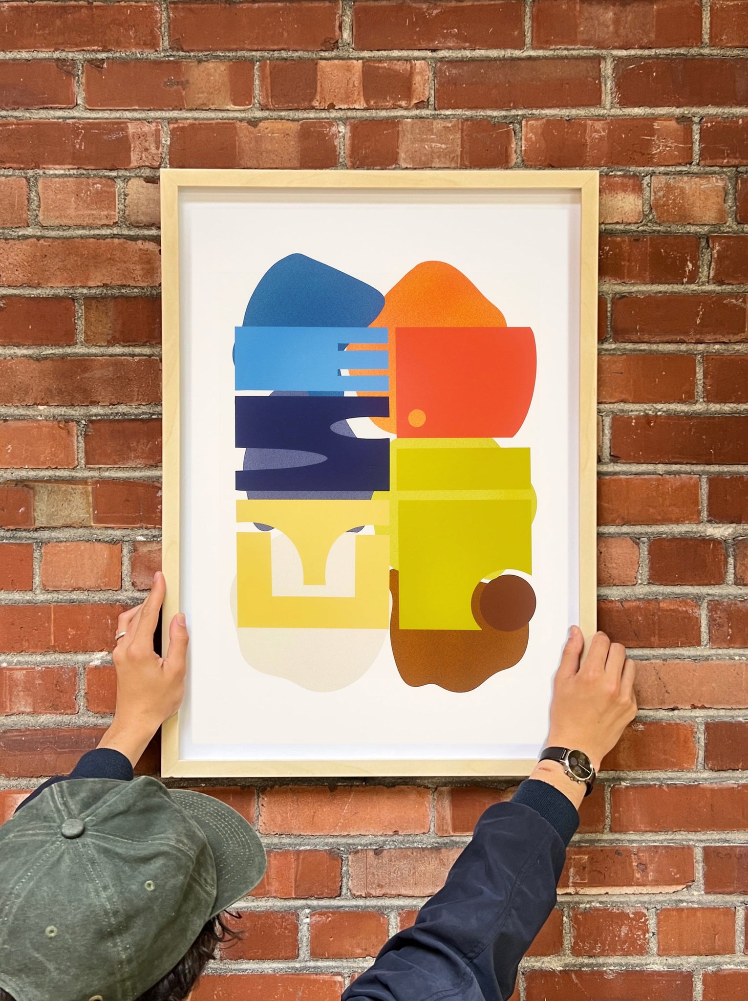 'Estudio' Color Block Print