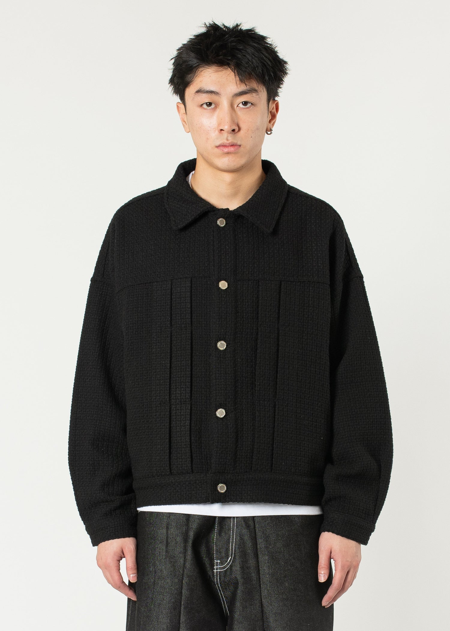 Pleated Boxy Jacket