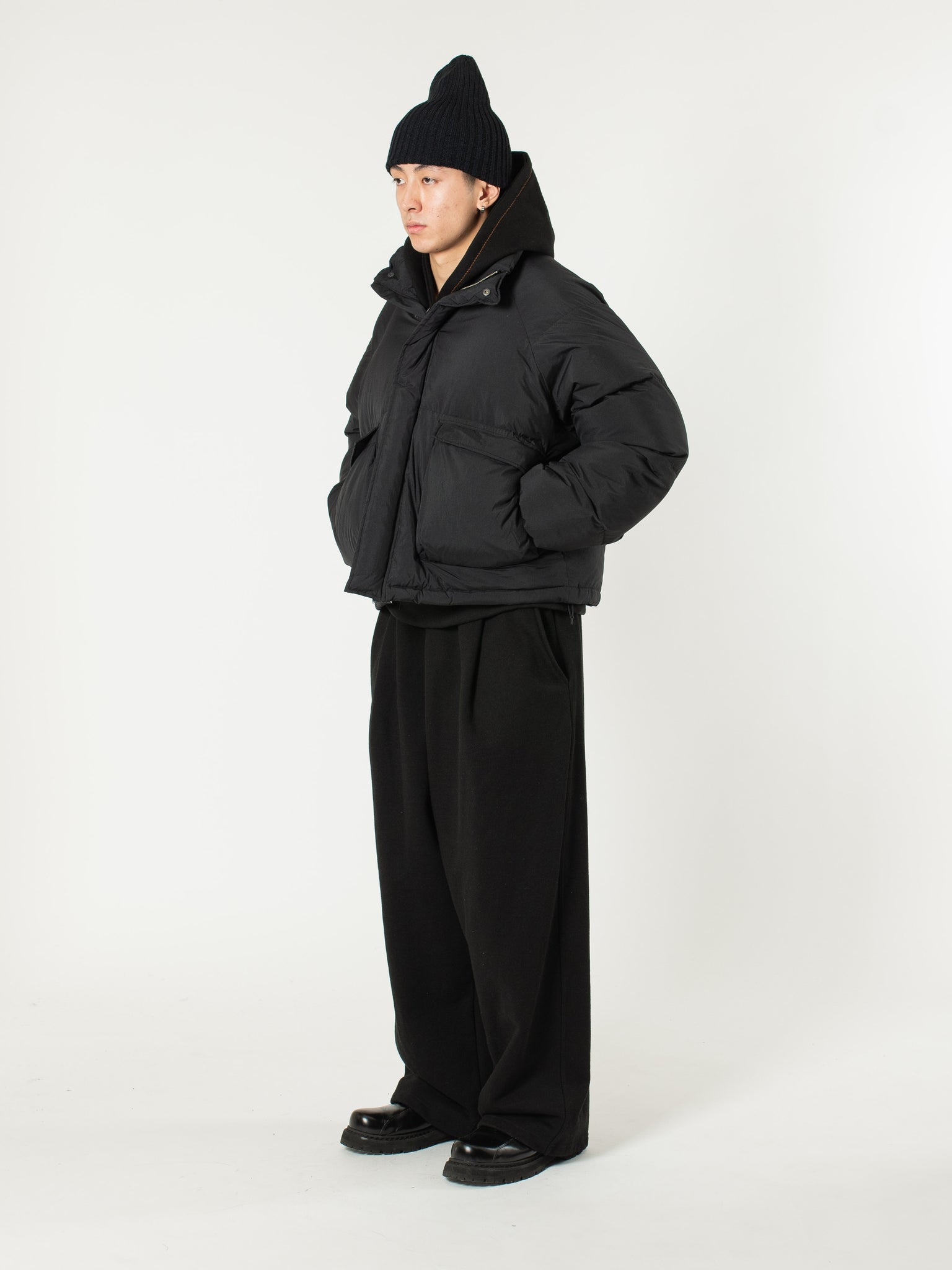 Pleated Wide Joggers