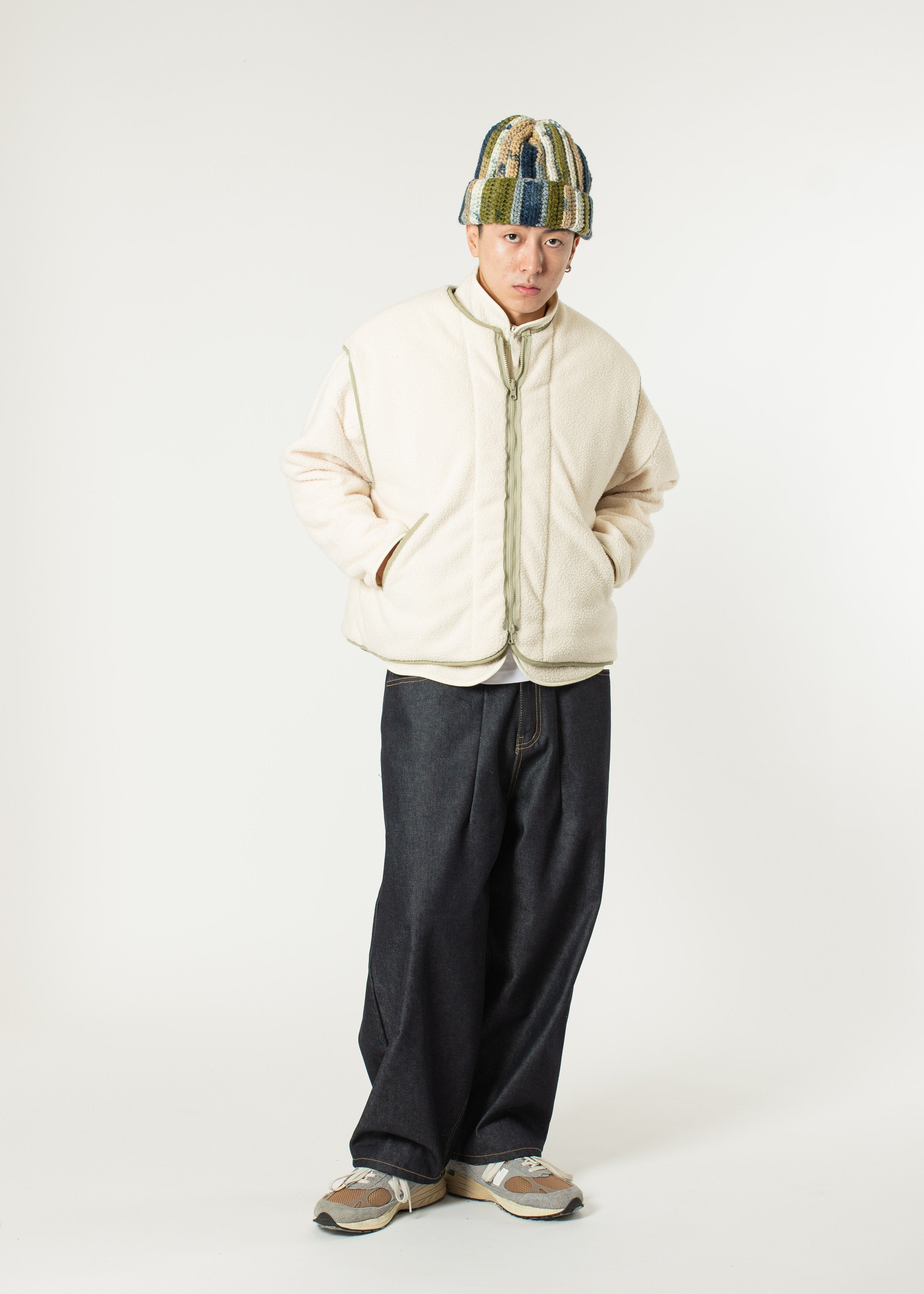 ジャケット・アウター L 85AW STONE  Ribbed Fleece Liner ジャケット・アウター L 85AW STONE Ribbed Fleece Liner MAJ9894003__