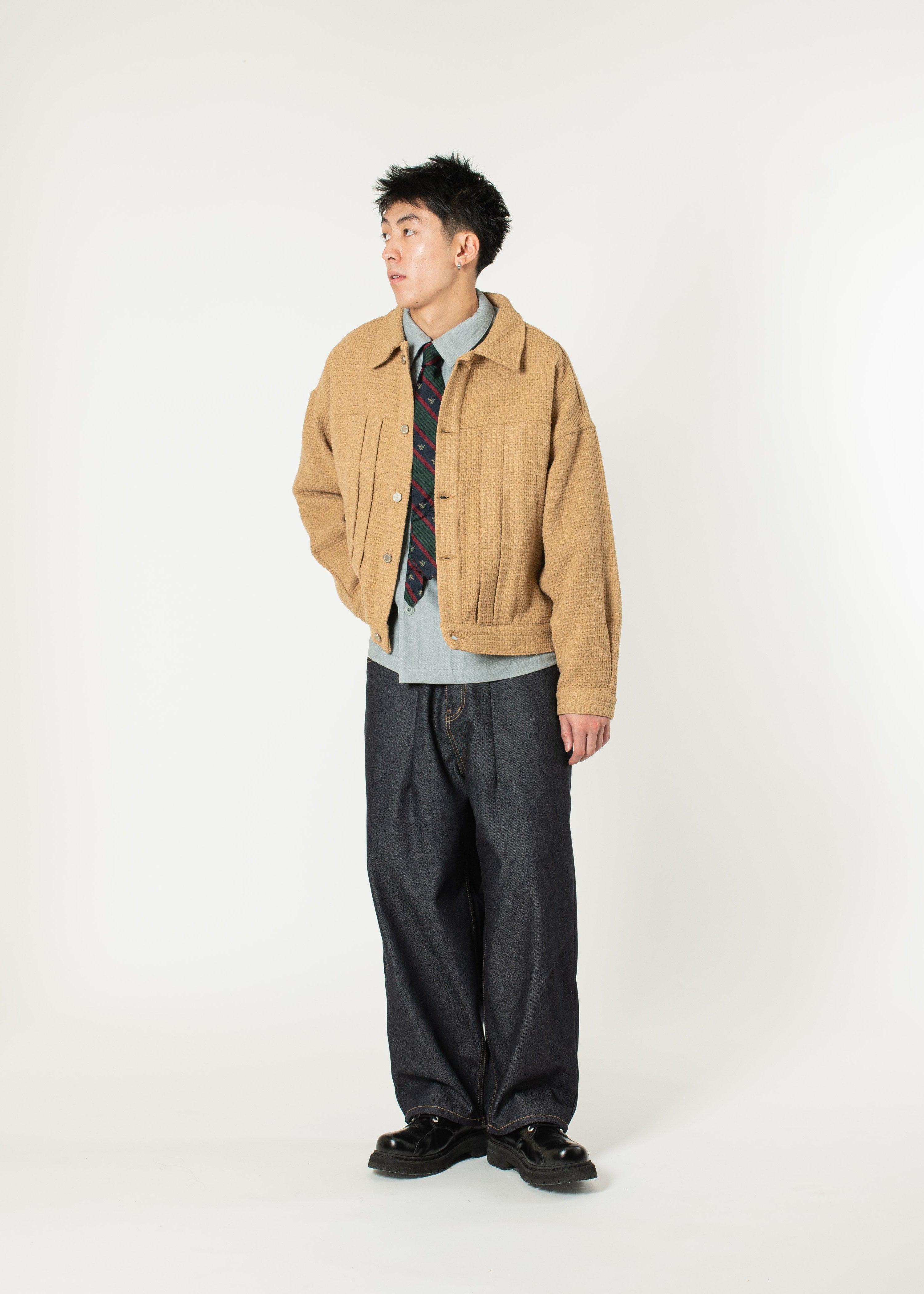 Pleated Boxy Jacket – Estudio Niksen
