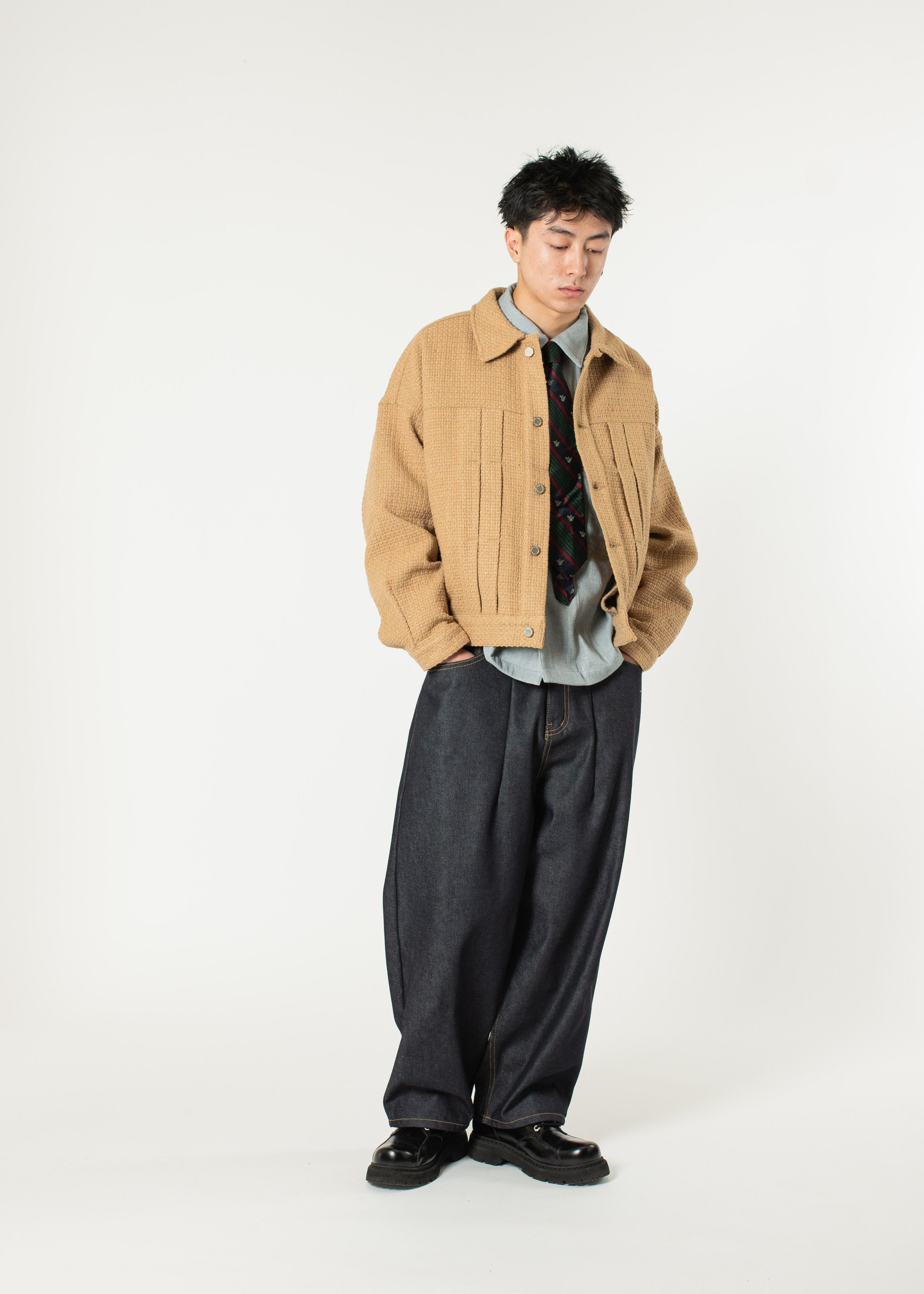 Pleated Boxy Jacket – Estudio Niksen