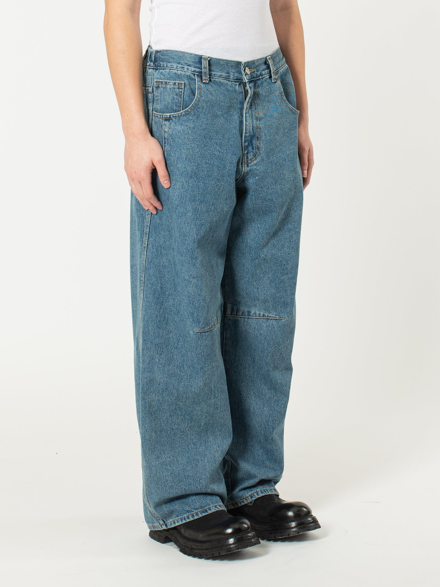 Half-dart Maxi Jeans