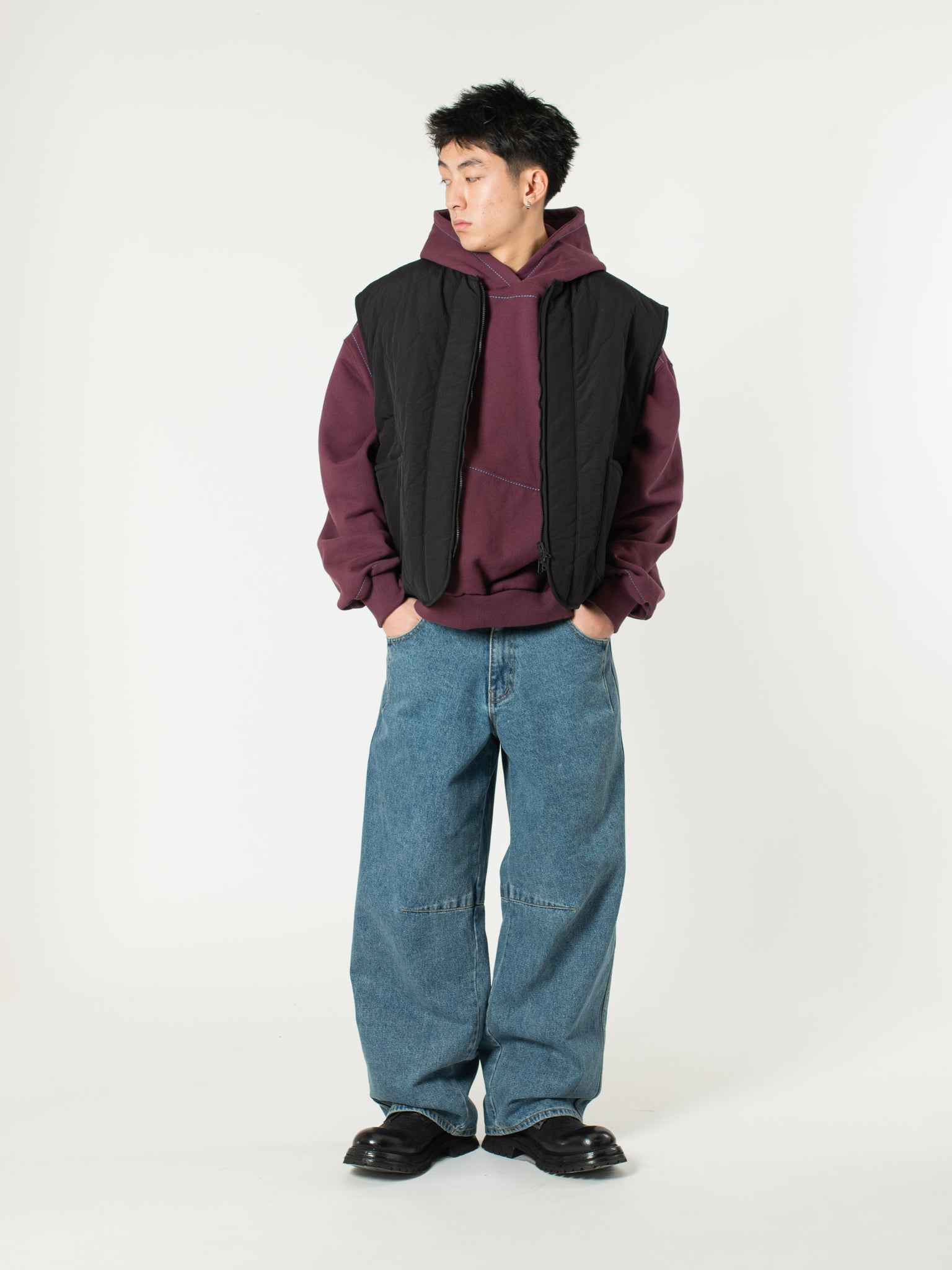 Half-dart Maxi Jeans