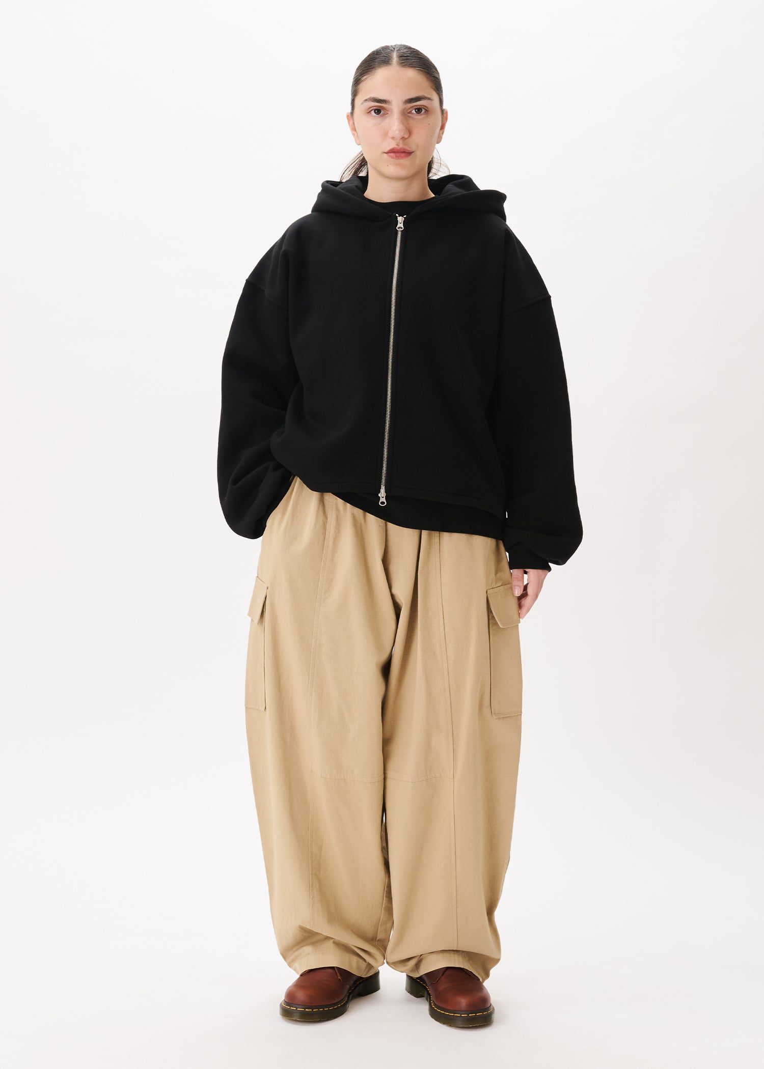 Boxy Zip-up Hoodie