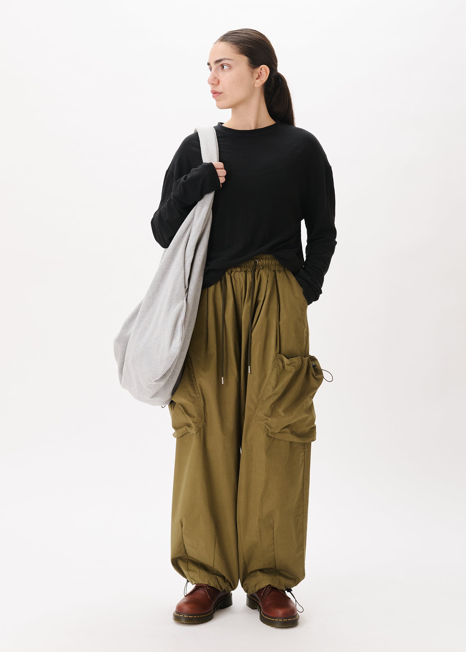 Pantalon cargo à pinces