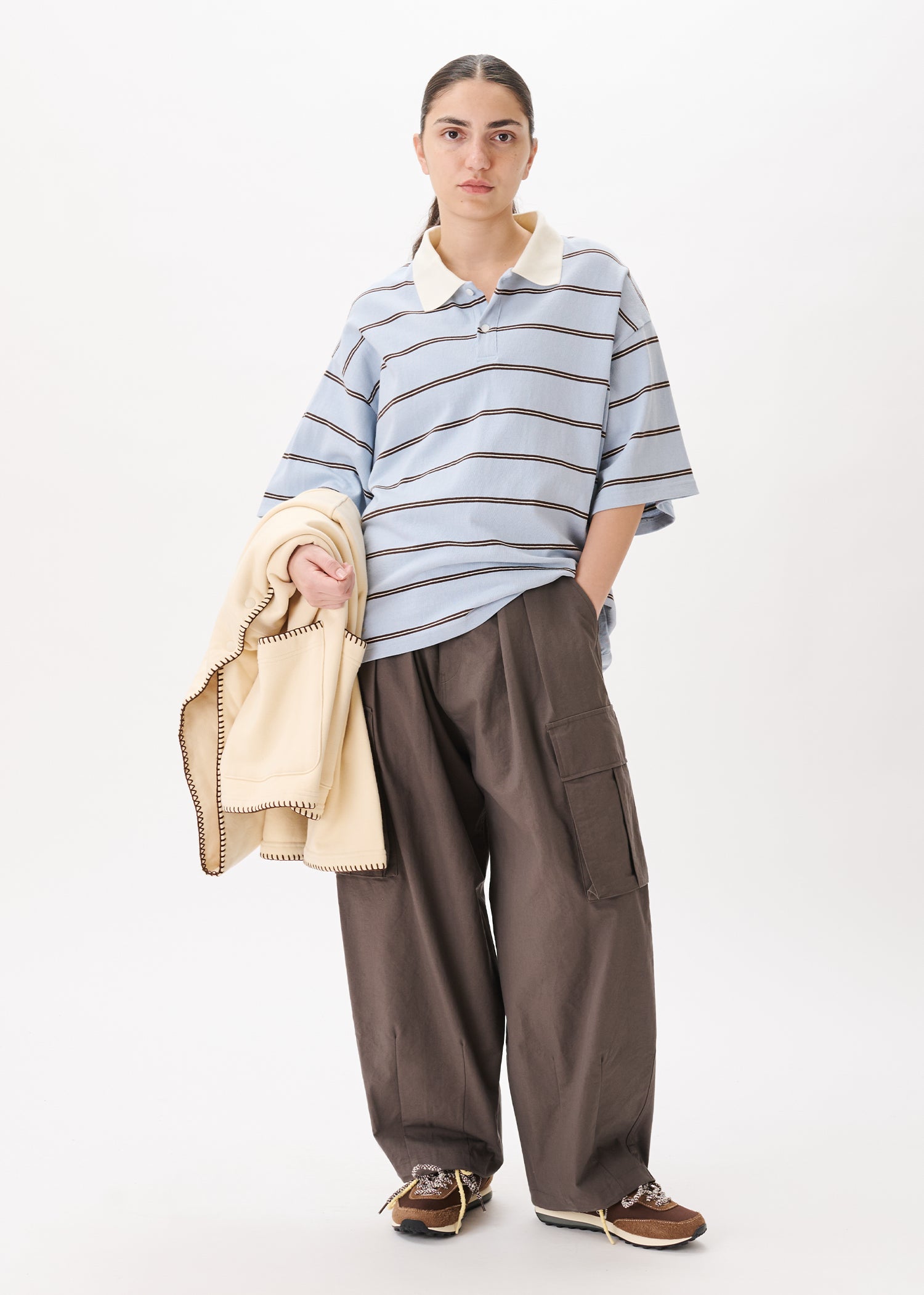 Pantalon ballon cargo avec cordons
