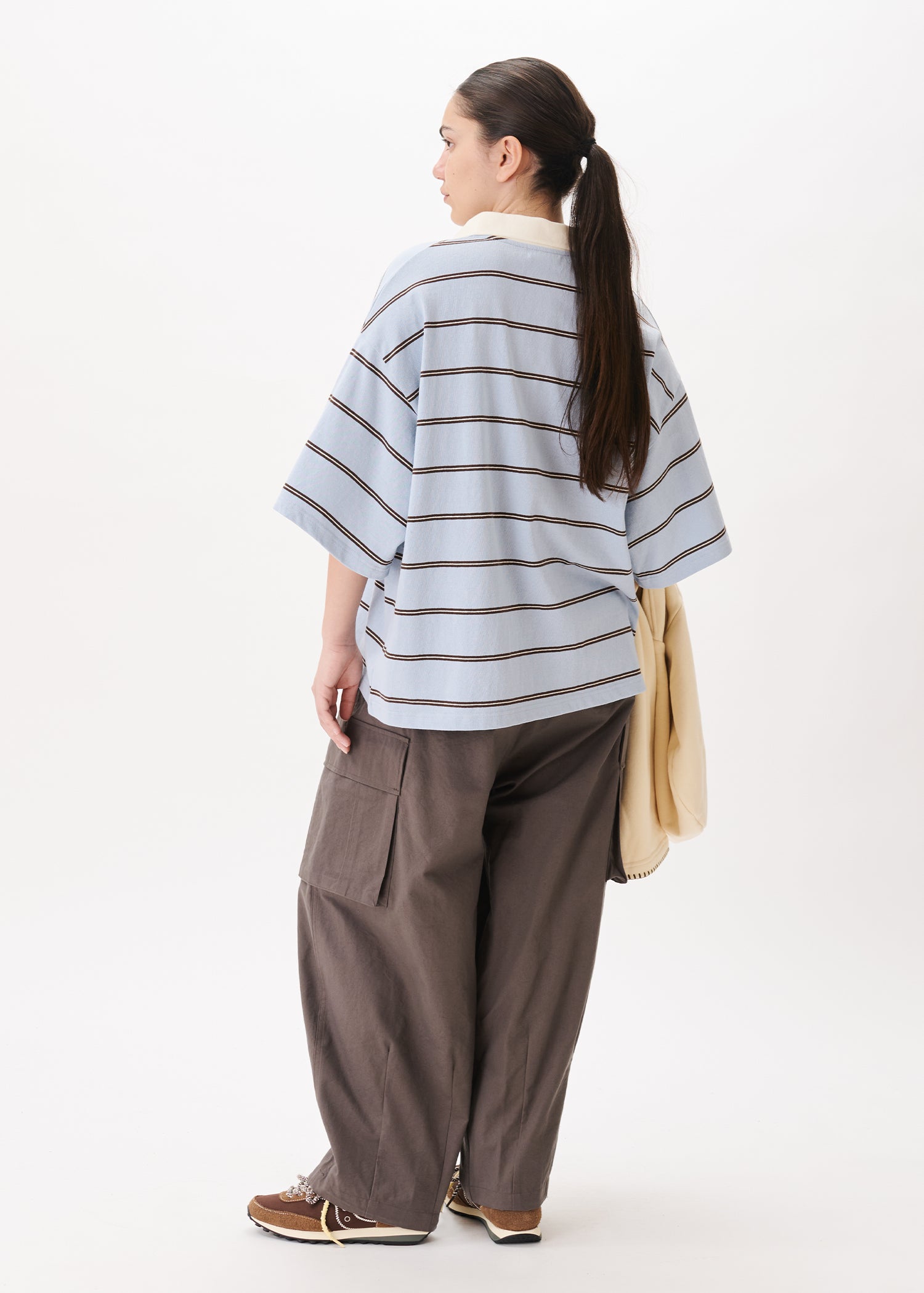 Pantalon ballon cargo avec cordons