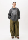 Pantalon ballon cargo avec cordons