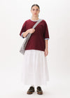 Contrast-rib Cropped Tee